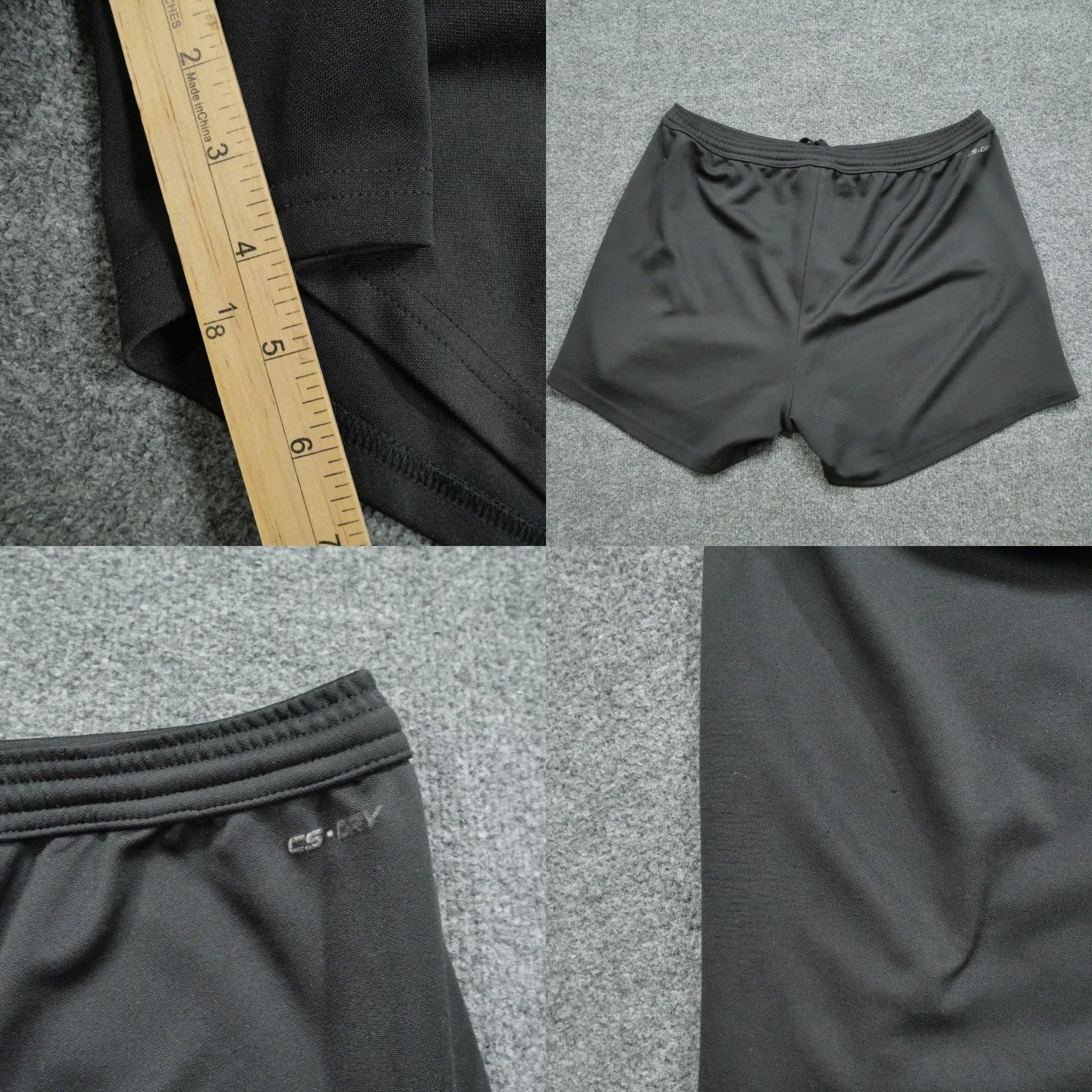 Vintage Capelli Short Mens Medium Black Athletic CS Dry Shorts Drawstring Inseam 4 in. Athletic Mens Summer Cotton Polyester Capelli Sports Size US 32 / EU 48 - 8 Thumbnail