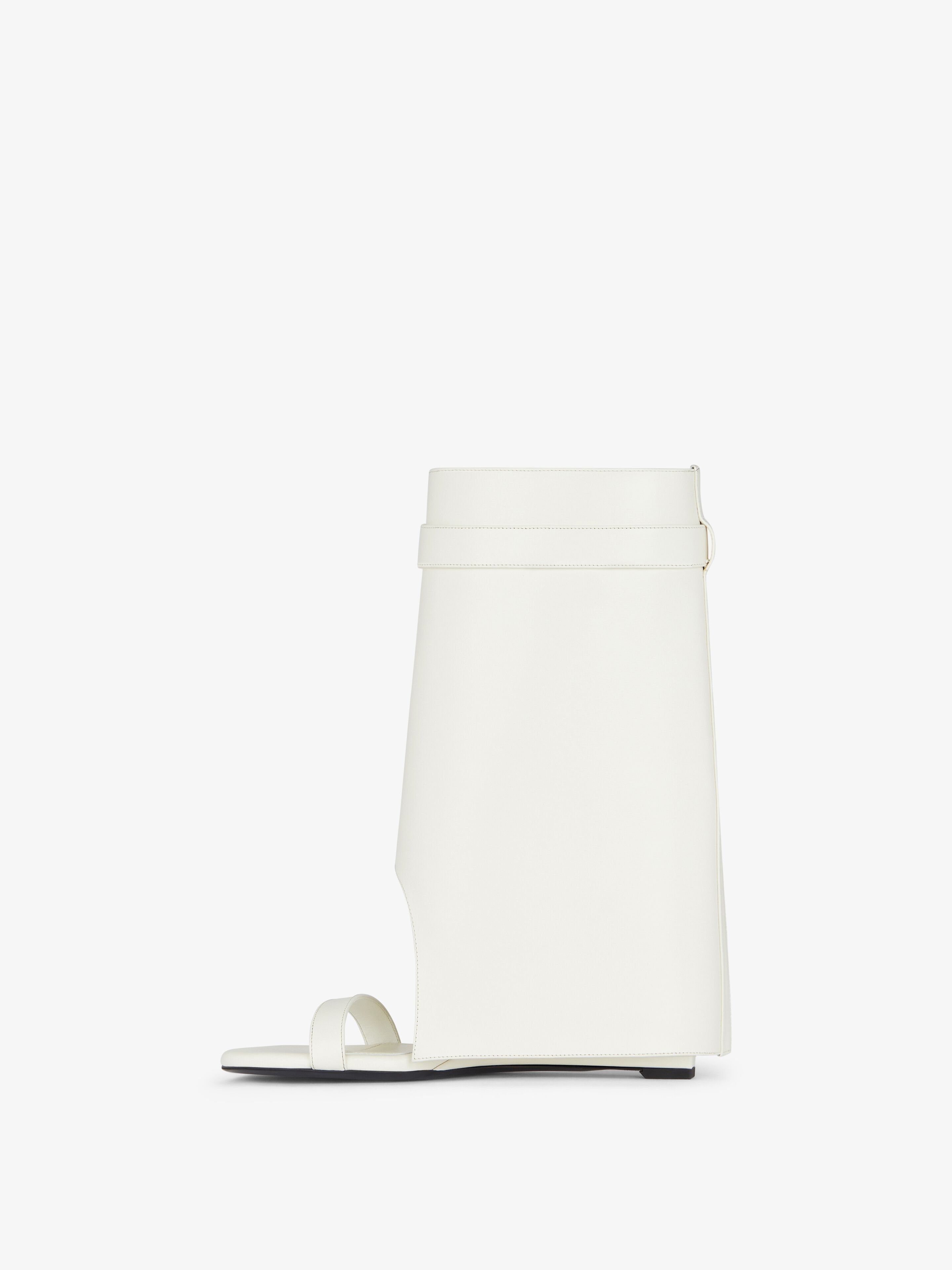Givenchy o1srvl11e0525 Shark Lock Ankle Sandals in Ivory Size US 11 / IT 41 - 4 Thumbnail