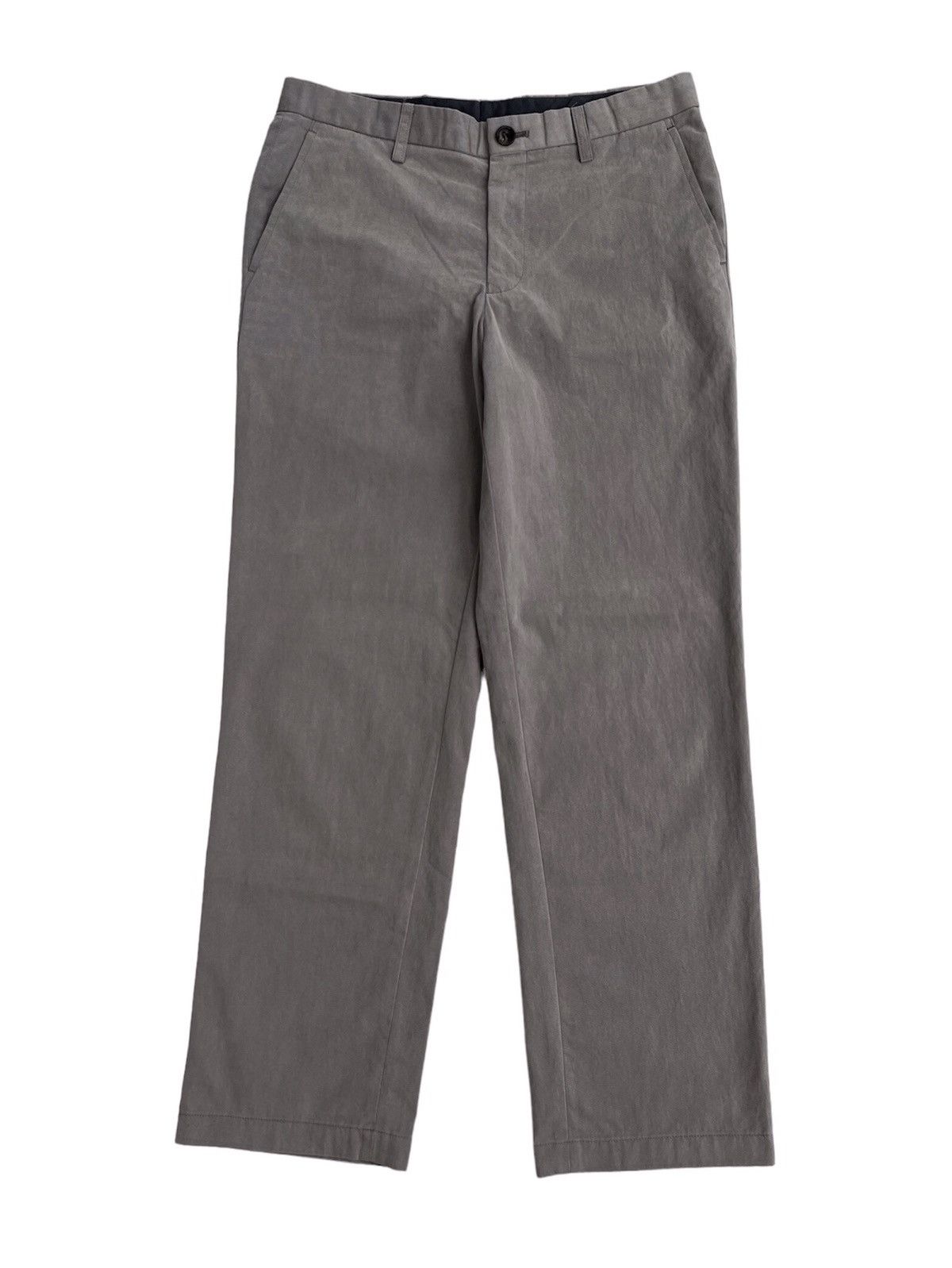 image of Issey Miyake Wide Leg Pants in Grey, Men's (Size 31)