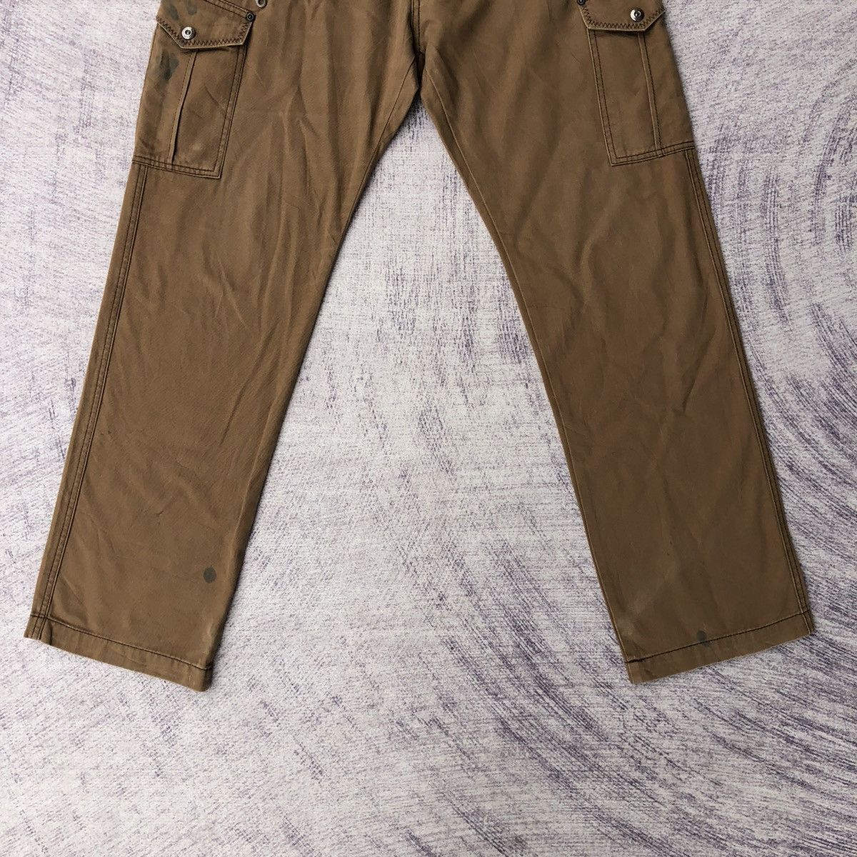 Designer × Japanese Brand y2k Brown Cargo Multipocket Tactical Utility Pants Size US 32 / EU 48 - 3 Thumbnail