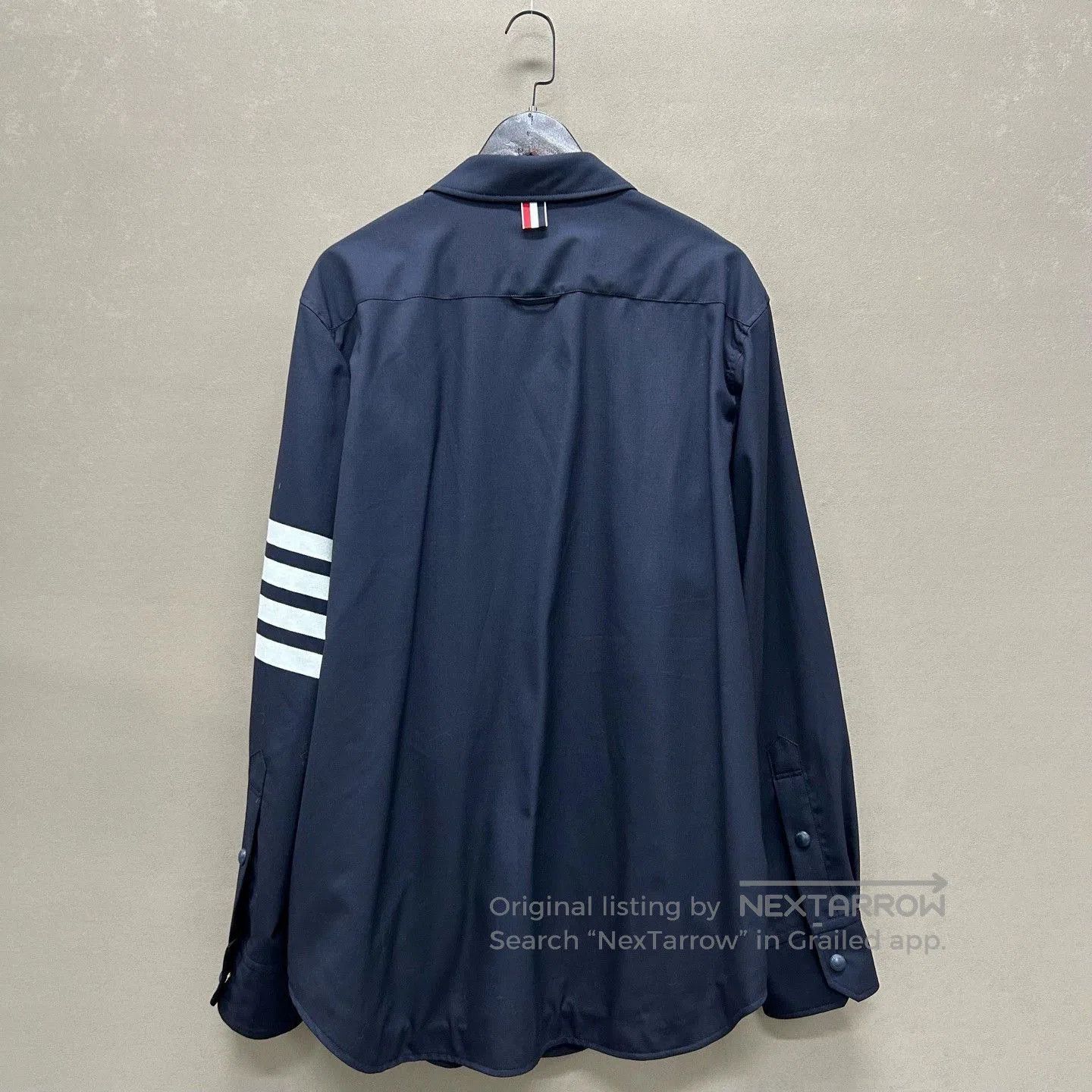Thom Browne Thom Browne Navy Wool Striped Jacket. Size US M / EU 48-50 / 2 - 2 Thumbnail