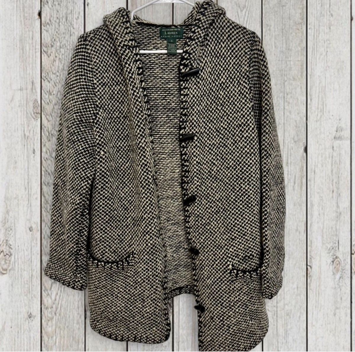 Ralph Lauren VTG Lauren Ralph Lauren Hand Knit 100% Lambswool Cardigan Size S / US 4 / IT 40 - 2 Thumbnail
