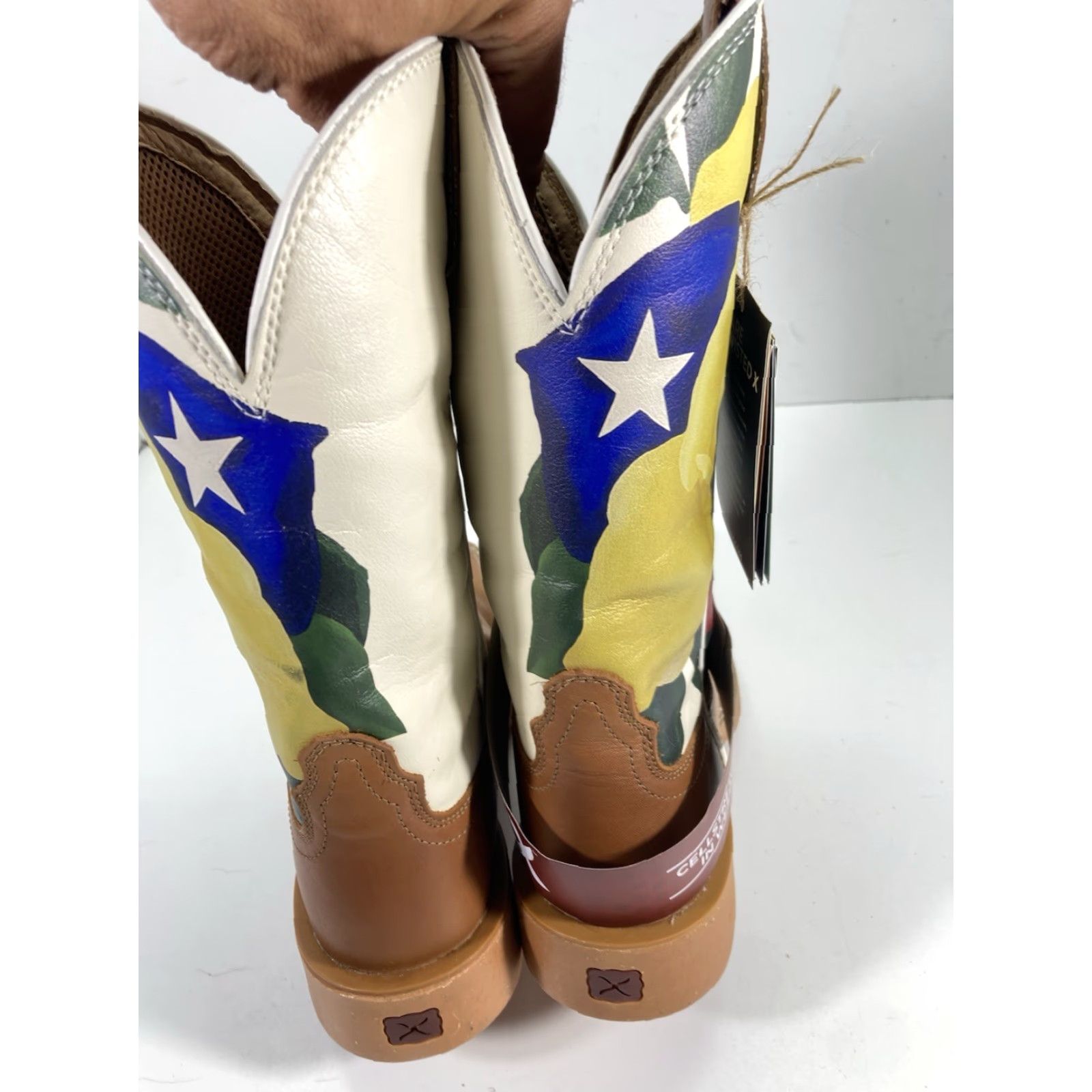 Twisted X Twisted X Boots Western Olivia Bennett Yellow Rose Texas Boots Women Size 8 B NWT Brown Leather Rose Theme Ladies 8 Womens Size US 8 / IT 38 - 5 Thumbnail