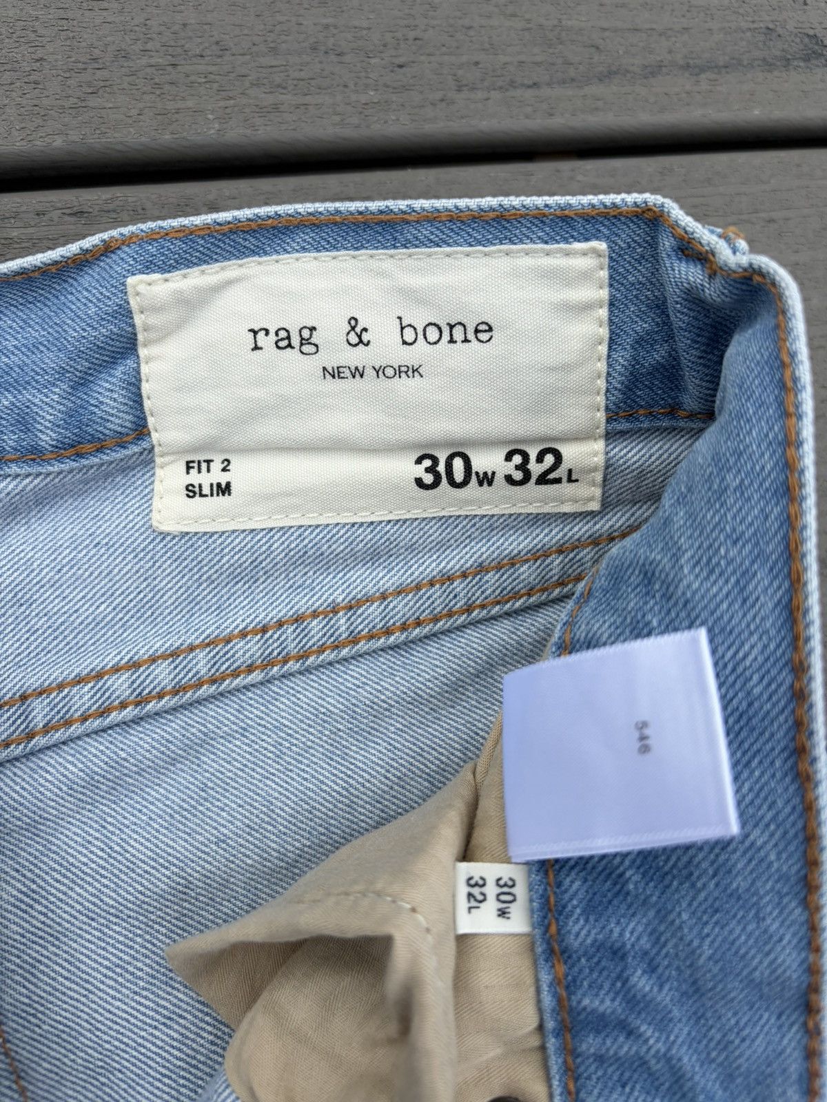 Rag & Bone Rag & Bone slim blue denim jeans Size US 30 / EU 46 - 3 Thumbnail