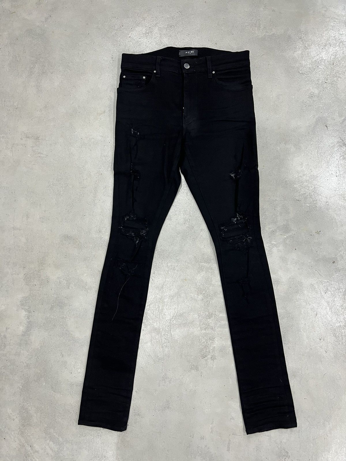 Amiri Amiri Black Thrasher Stacked Jeans Original 1st Release Size US 30 / EU 46 - 5 Thumbnail
