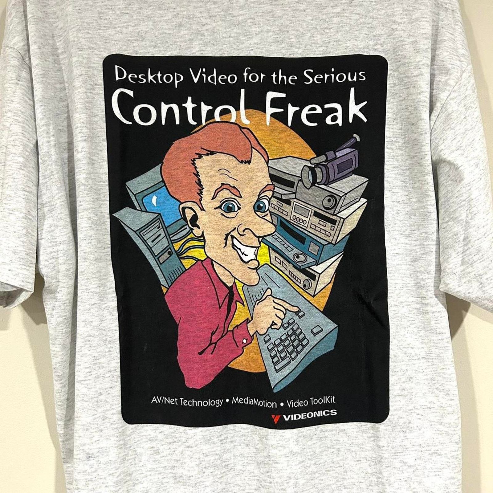 Hanes Vintage Control Freak Computer Graphic Shirt Size US XL / EU 56 / 4 - 3 Thumbnail
