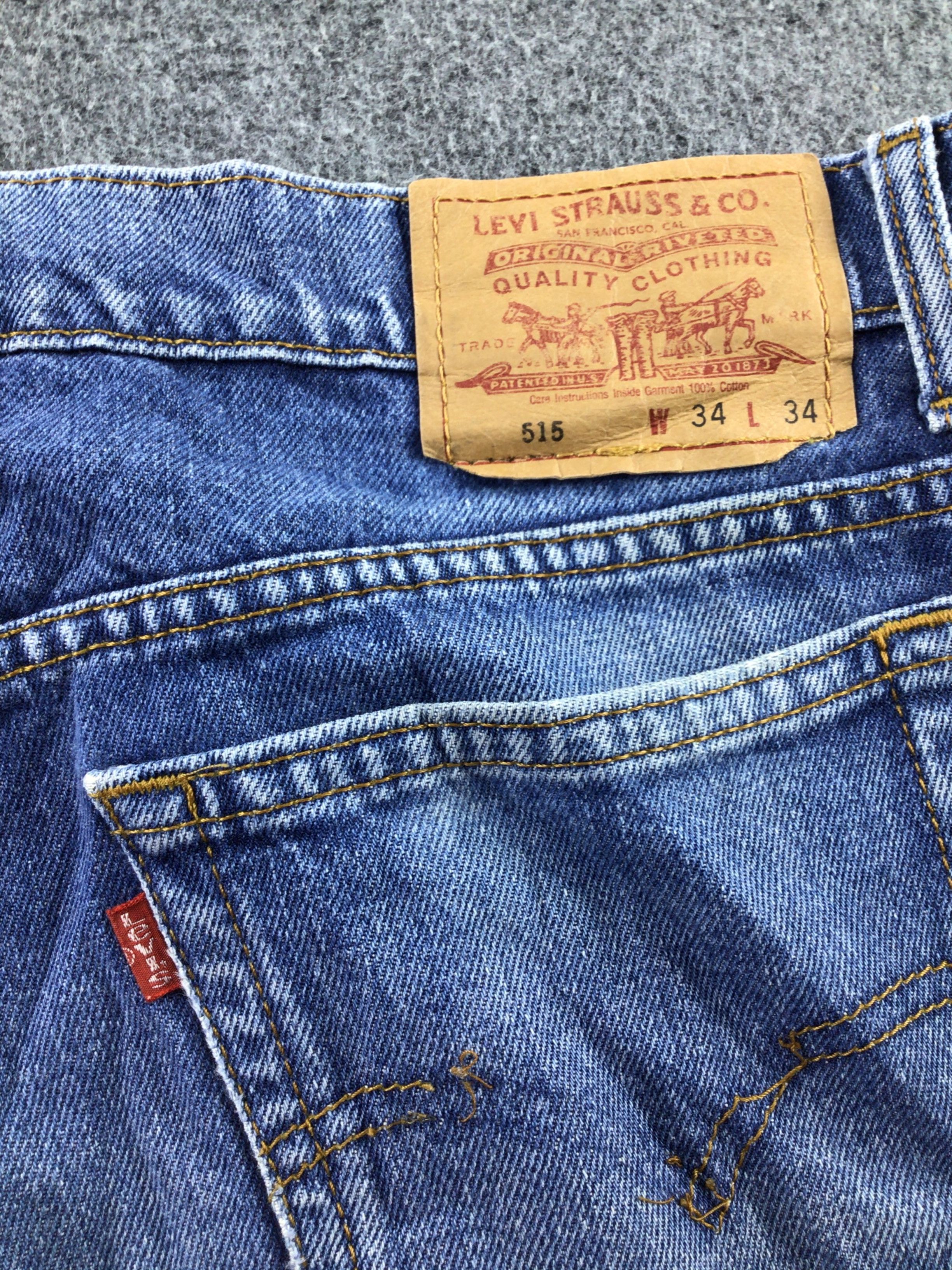 Levi's × Vintage Vintage 90s Levis 515 Jeans-JM354 Size US 33 - 6 Thumbnail