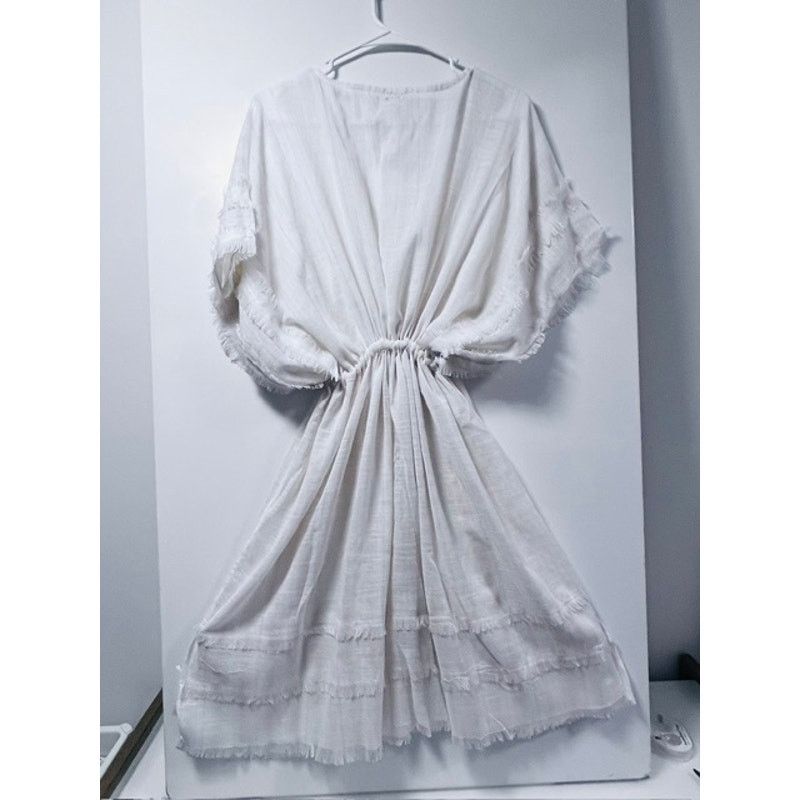0 AERIE Boho Cotton Beach Coverup Size ONE SIZE - 4 Thumbnail