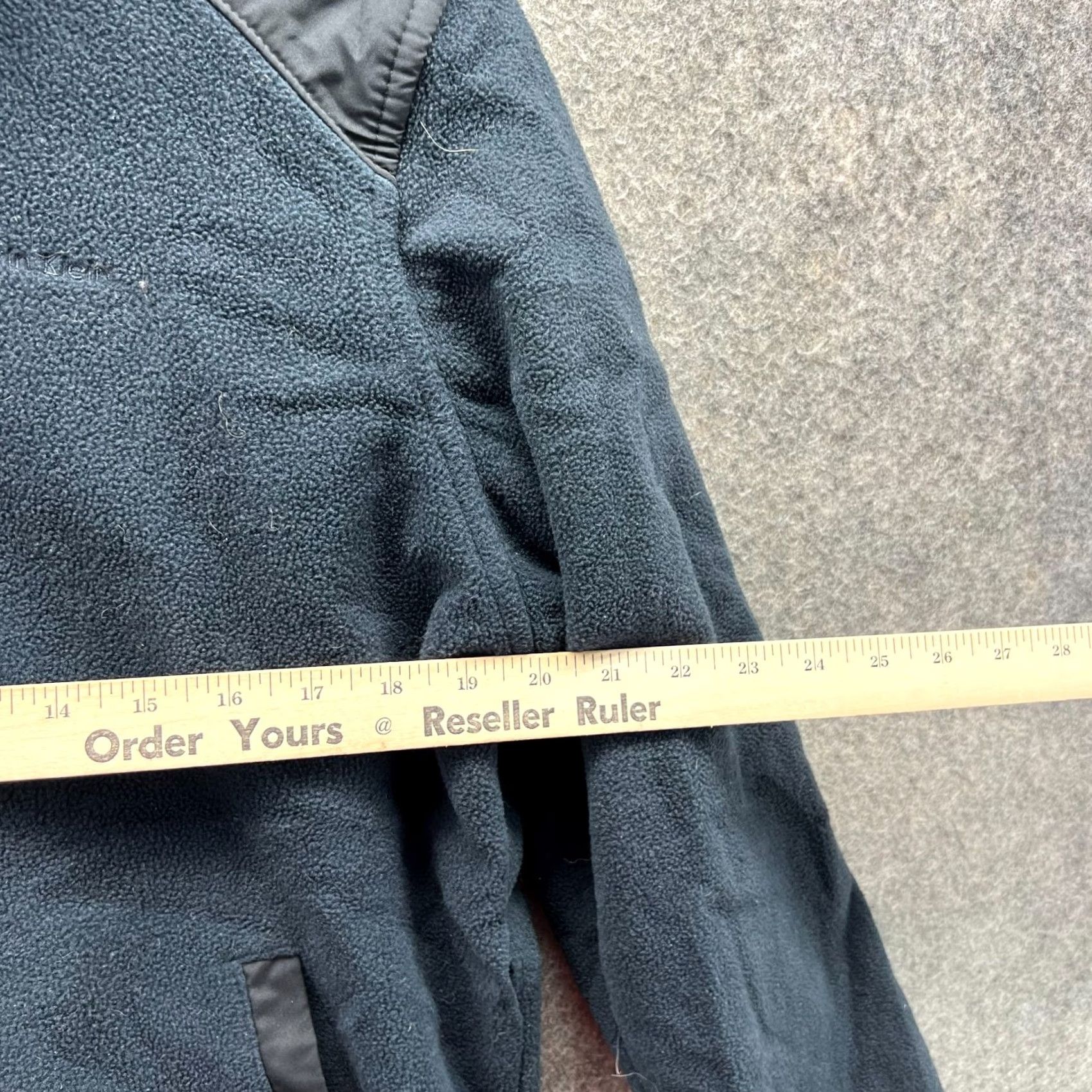 Calvin Klein VINTAGE Calvin Klein Jacket Mens Small Black Full Zip Tech Fleece Polyester Bomber VTG Size US S / EU 44-46 / 1 - 3 Thumbnail
