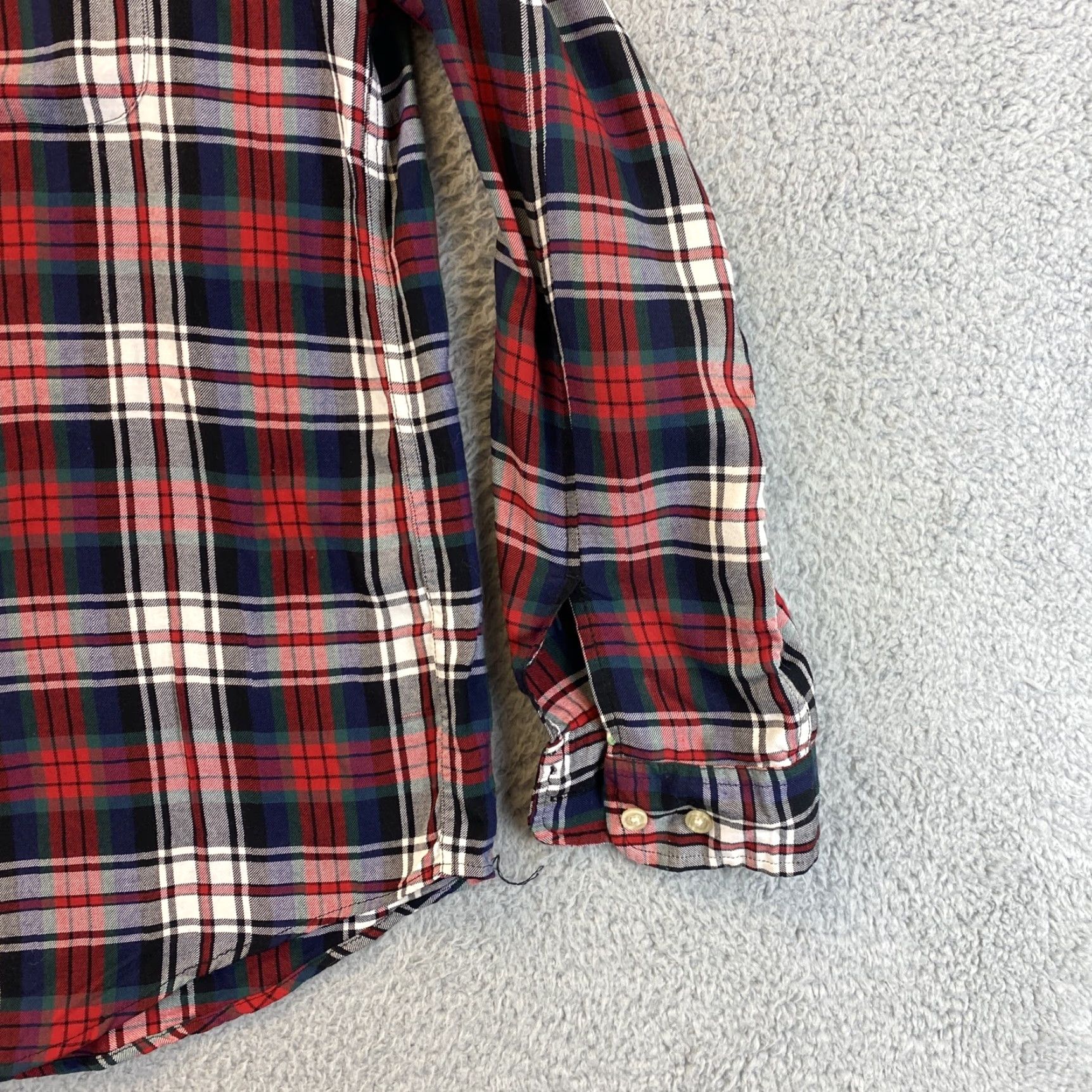 Eddie Bauer Eddie Bauer Shirt Womens Small Red Plaid Flannel Long Sleeve Button Casual Cotton Blend 72-12 Womens Size S / US 4 / IT 40 - 2 Thumbnail