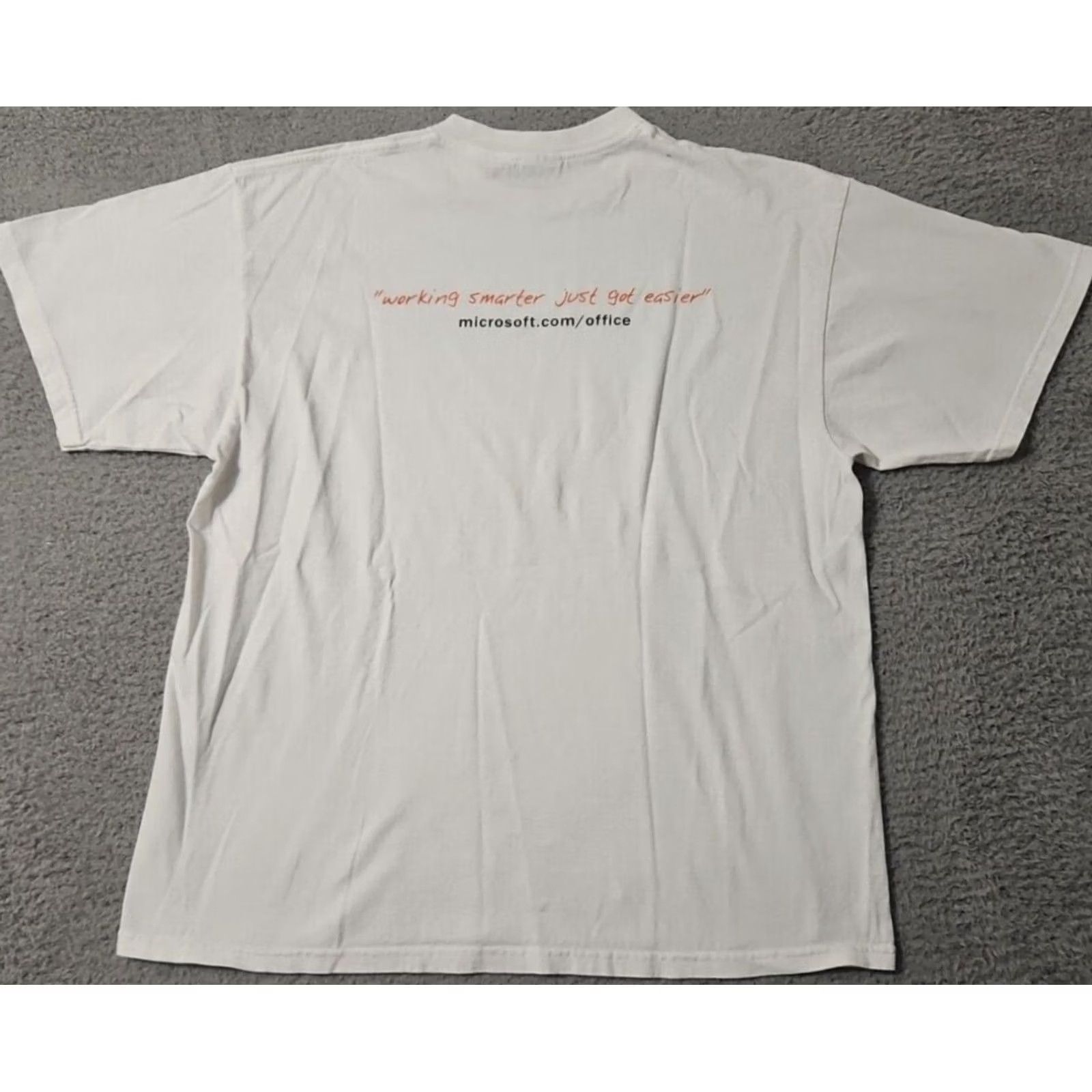 Delta Vintage Windows XP T-Shirt Men's XL White Logo 90s USA Microsoft Delta Shirt Size US XL / EU 56 / 4 - 2 Thumbnail