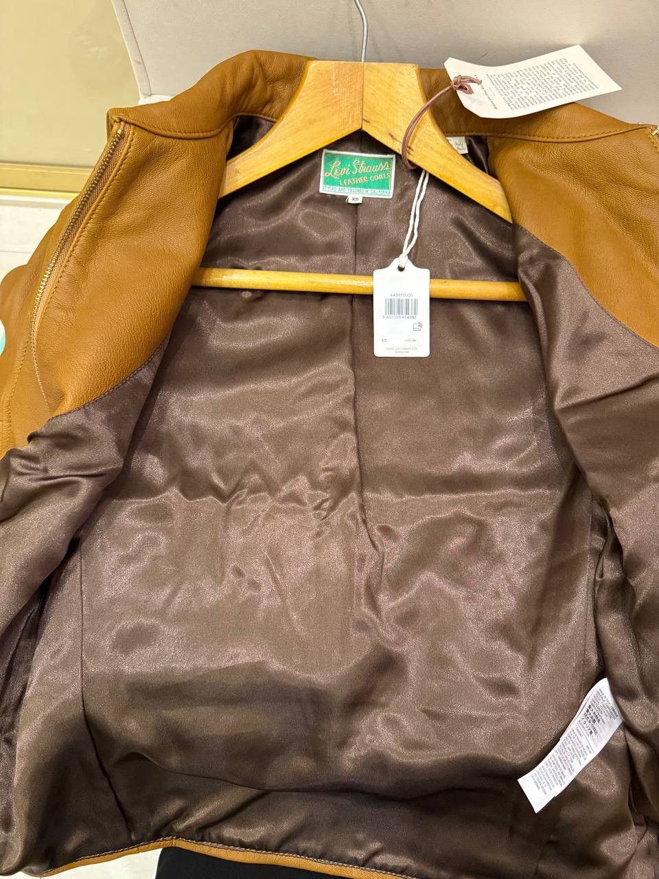 Levi's Vintage Clothing Levi's Vintage Clothing LVC 1940 Leather Coat CARAMEL BROWN Size US XS / EU 42 / 0 - 12 Thumbnail