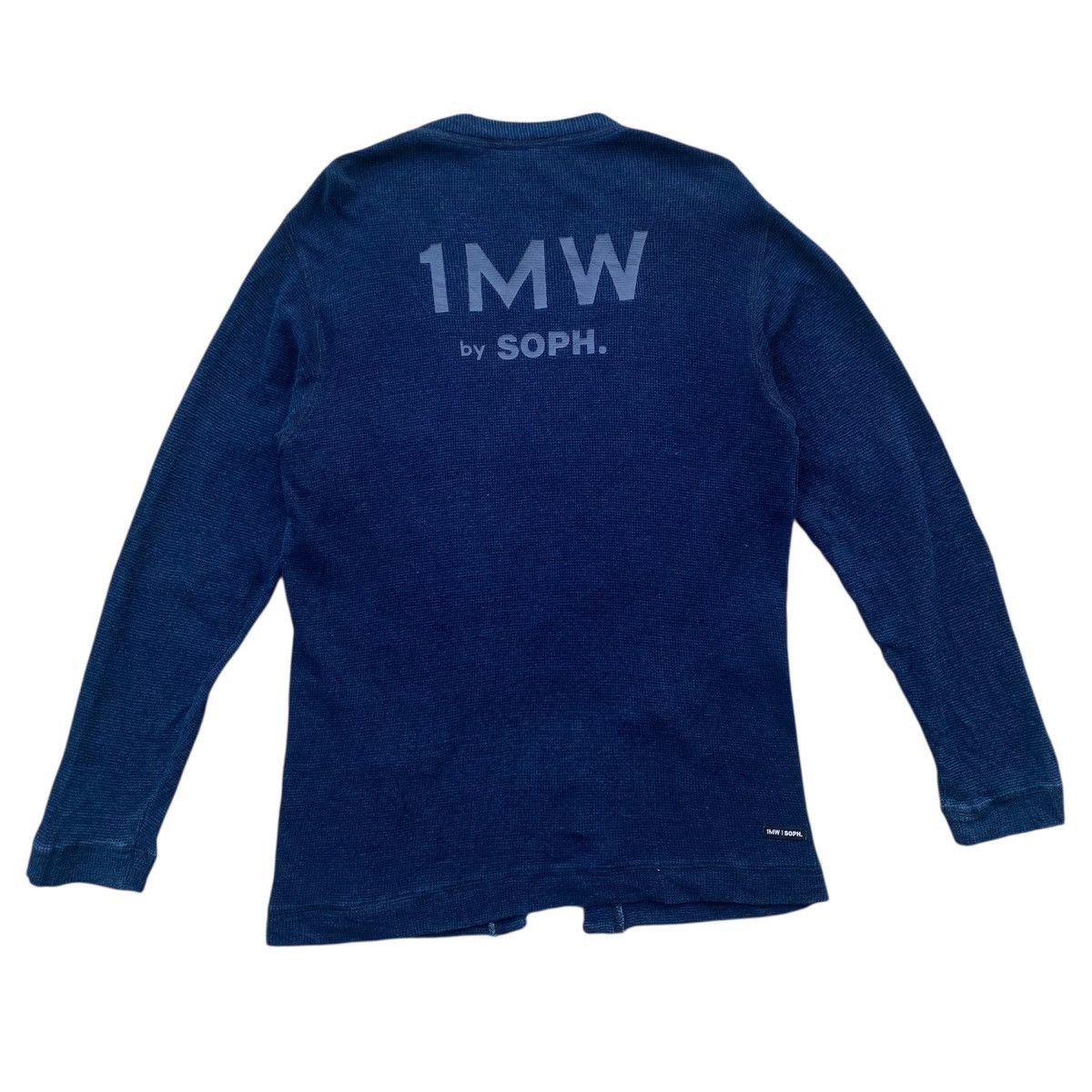 Sophnet. ‼️LAST DROP‼️1MW by SOPHNET. x GU indigo-dyed knit Cardigan Size US L / EU 52-54 / 3 - 4 Thumbnail