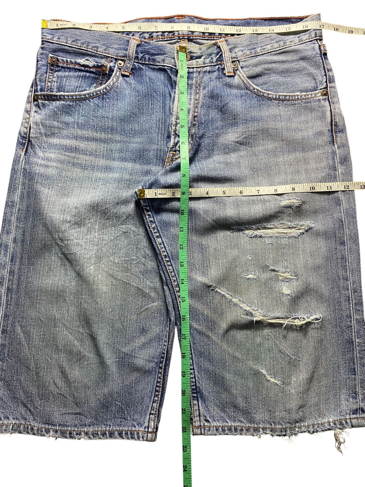Levi's Vintage Clothing Vintage Levis 503 Denim Distressed Short Jeans Size US 34 / EU 50 - 9 Thumbnail