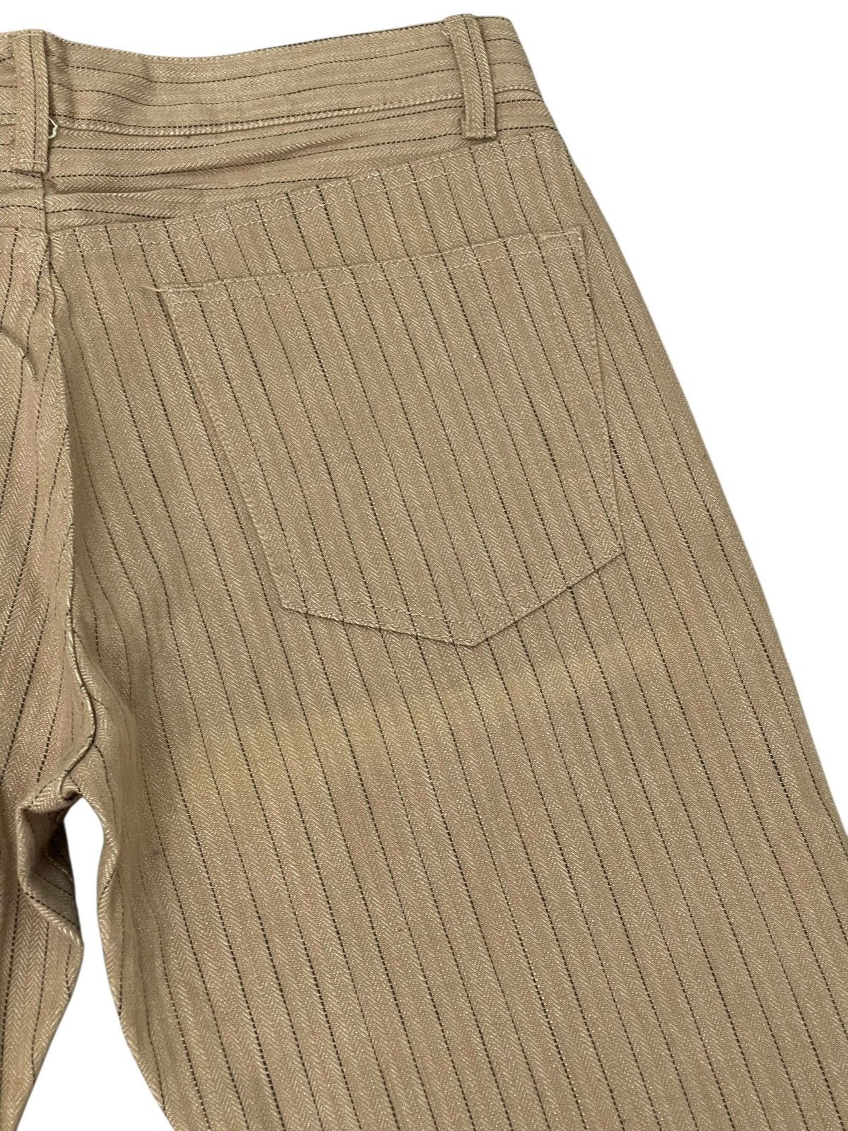 Japanese Brand Flare Jeans Men’s Melrose Herringbones Striped Boot Cut 2🟦1 Size US 32 / EU 48 - 8 Thumbnail