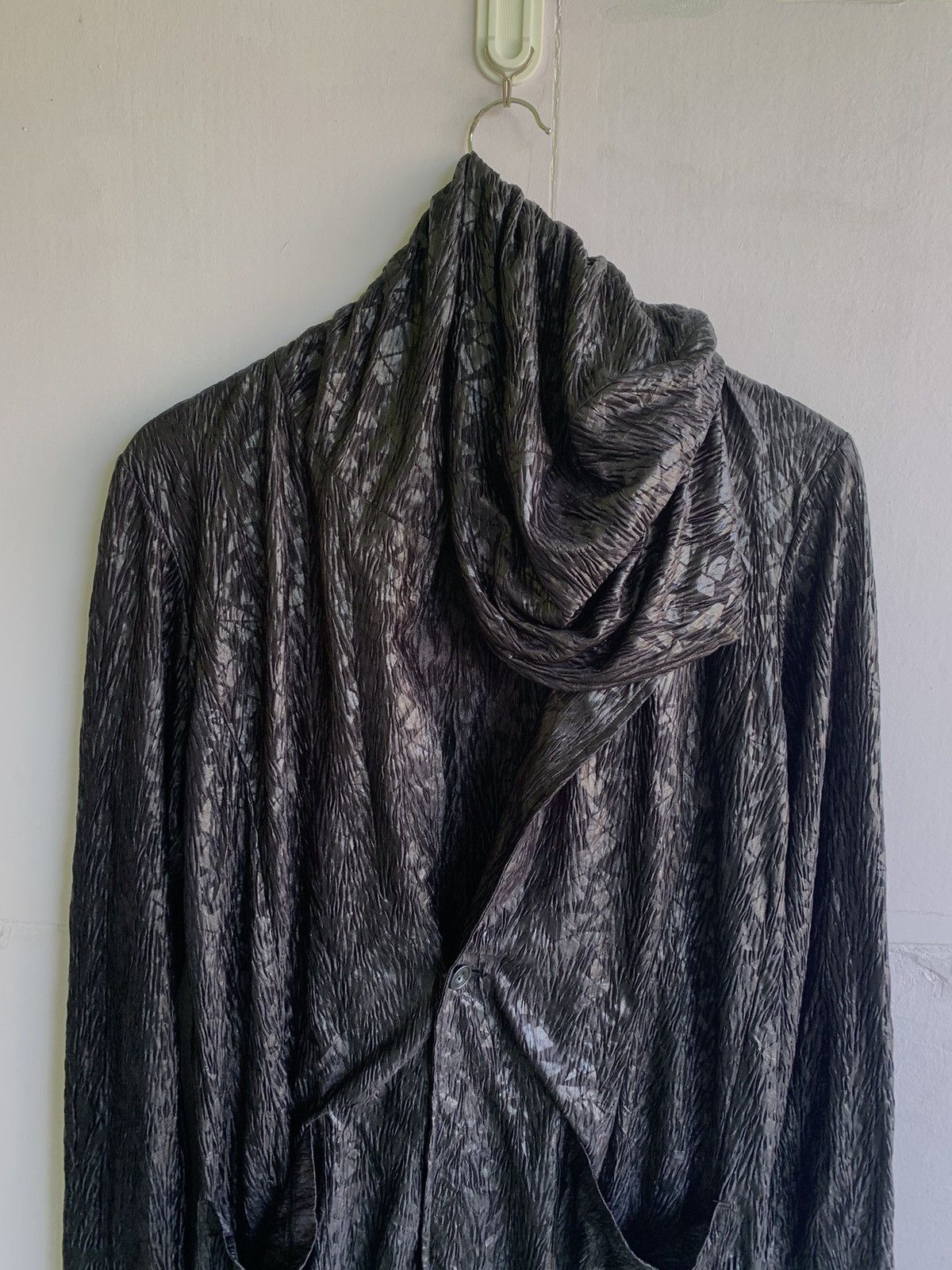 Tornado Mart 💥Asymmetrical Waxed Light Cardigan Jacket Size US M / EU 48-50 / 2 - 1 Thumbnail