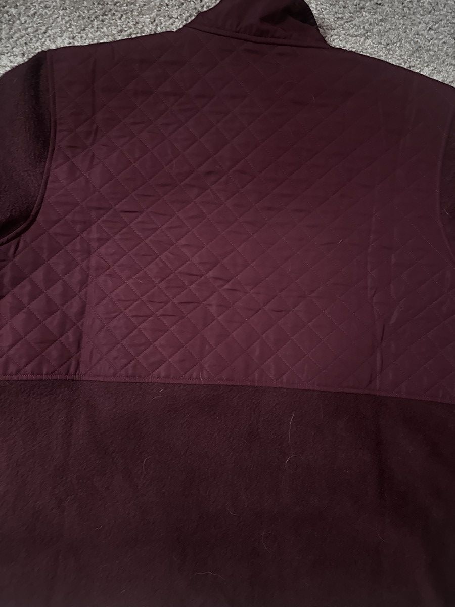 Eddie Bauer *XXL* Eddie Bauer Burgundy ZipUp Fleece w/ Zipper Pockets Size US XXL / EU 58 / 5 - 7 Thumbnail