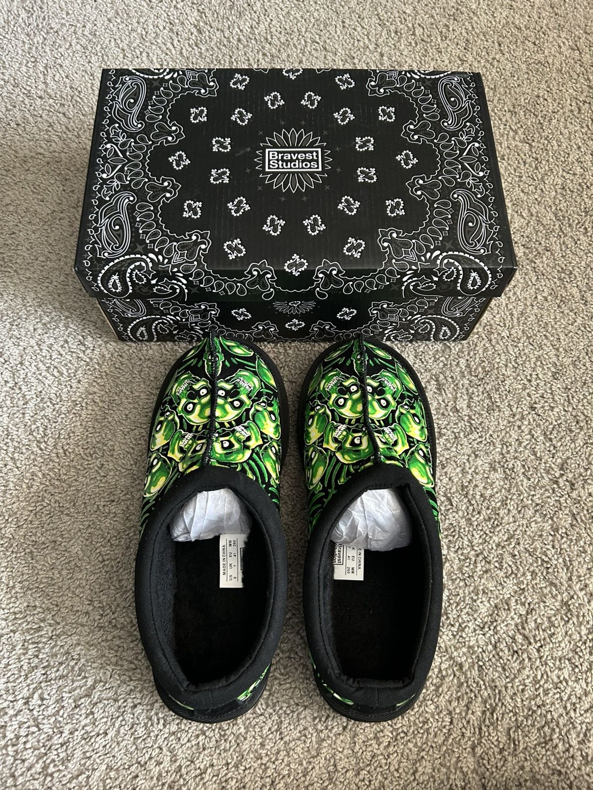 Bravest Studios Bravest Studios Skull Slippers Size 8 Size US 8 / EU 41 - 4 Thumbnail