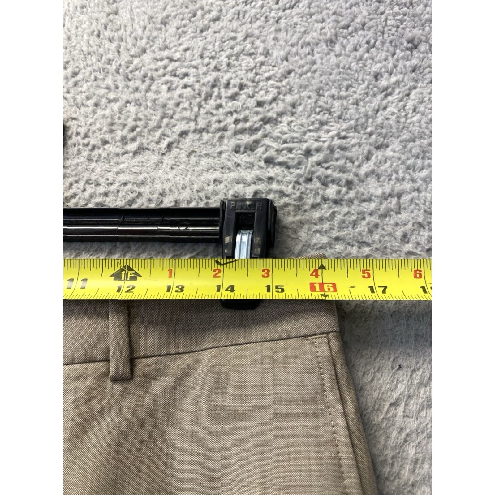 Vintage VINTAGE Hugo Boss Men’s Wool Blend Dress Pants 32x32 Tan Formal Business Casual Size US 32 / EU 48 - 4 Thumbnail