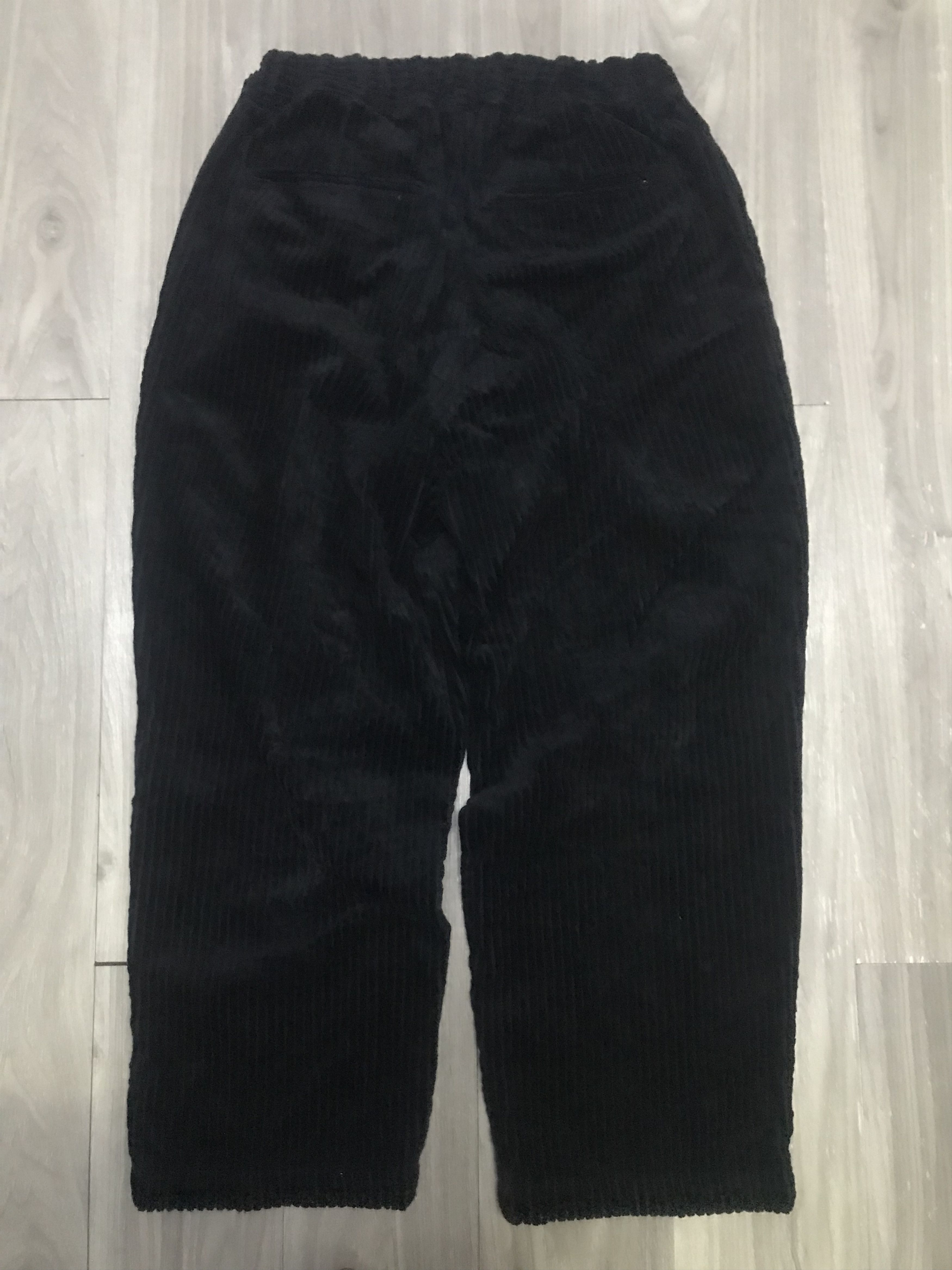 STILL BY HAND Still by Hand Corduroy Pleated Black Easy Pants Size US 30 / EU 46 - 2 Thumbnail