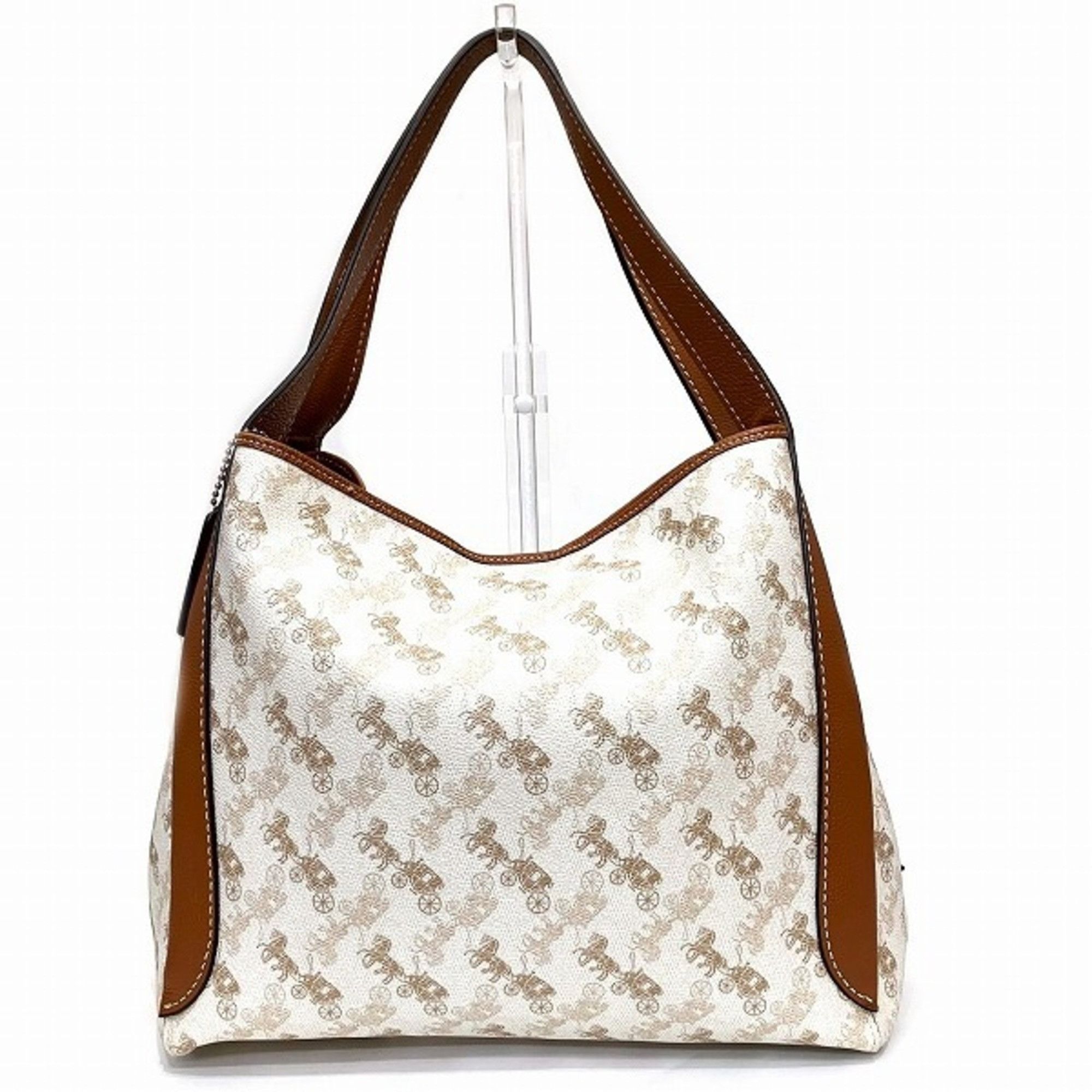 image of Coach Hadley Hobo C9129 Bag Tote Handbag Ladies in Beige, Women's