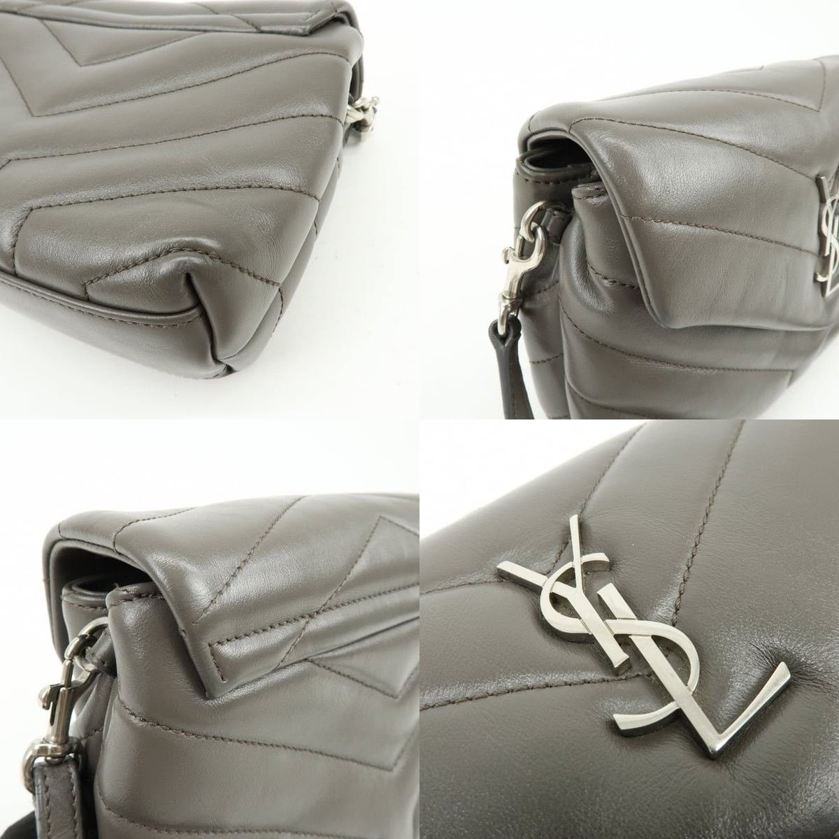 Saint Laurent Paris Saint Laurent Loulou Puffer Crossbody Lambskin Bag Size ONE SIZE - 6 Thumbnail