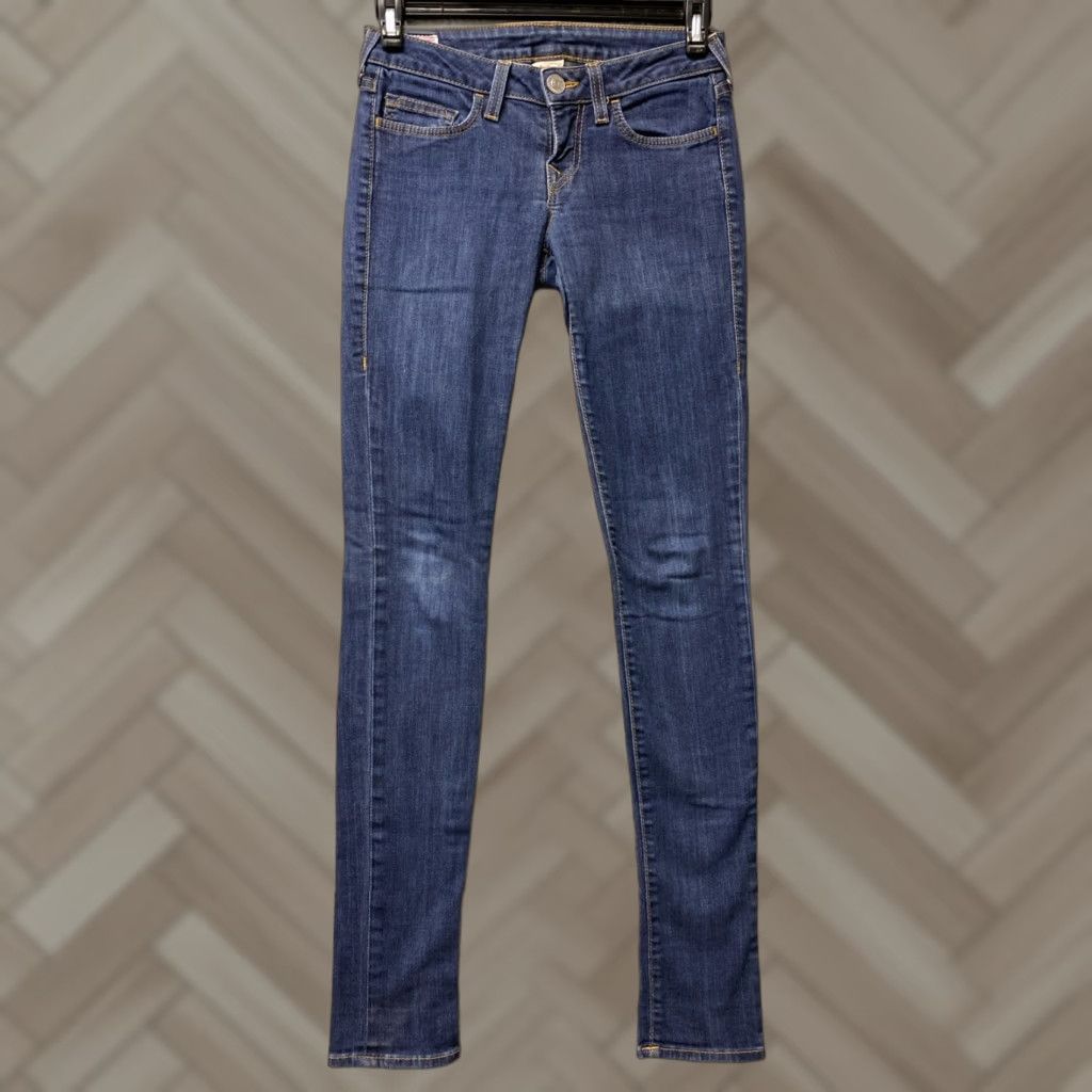 True Religion True Religion Women's Jeans Size 27x34 Blue Slim Size 27" / US 4 / IT 40 - 1 Thumbnail