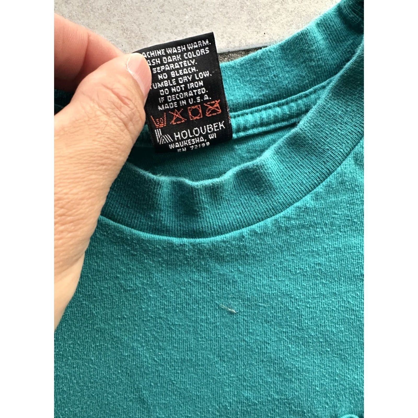 Harley Davidson VINTAGE Harley-Davidson Las Vegas T Shirt Tee Freedom Eagle USA Sz Med RARE Mens Teal 90s Biker Motorcycle Pocket Tee Size US M / EU 48-50 / 2 - 6 Thumbnail