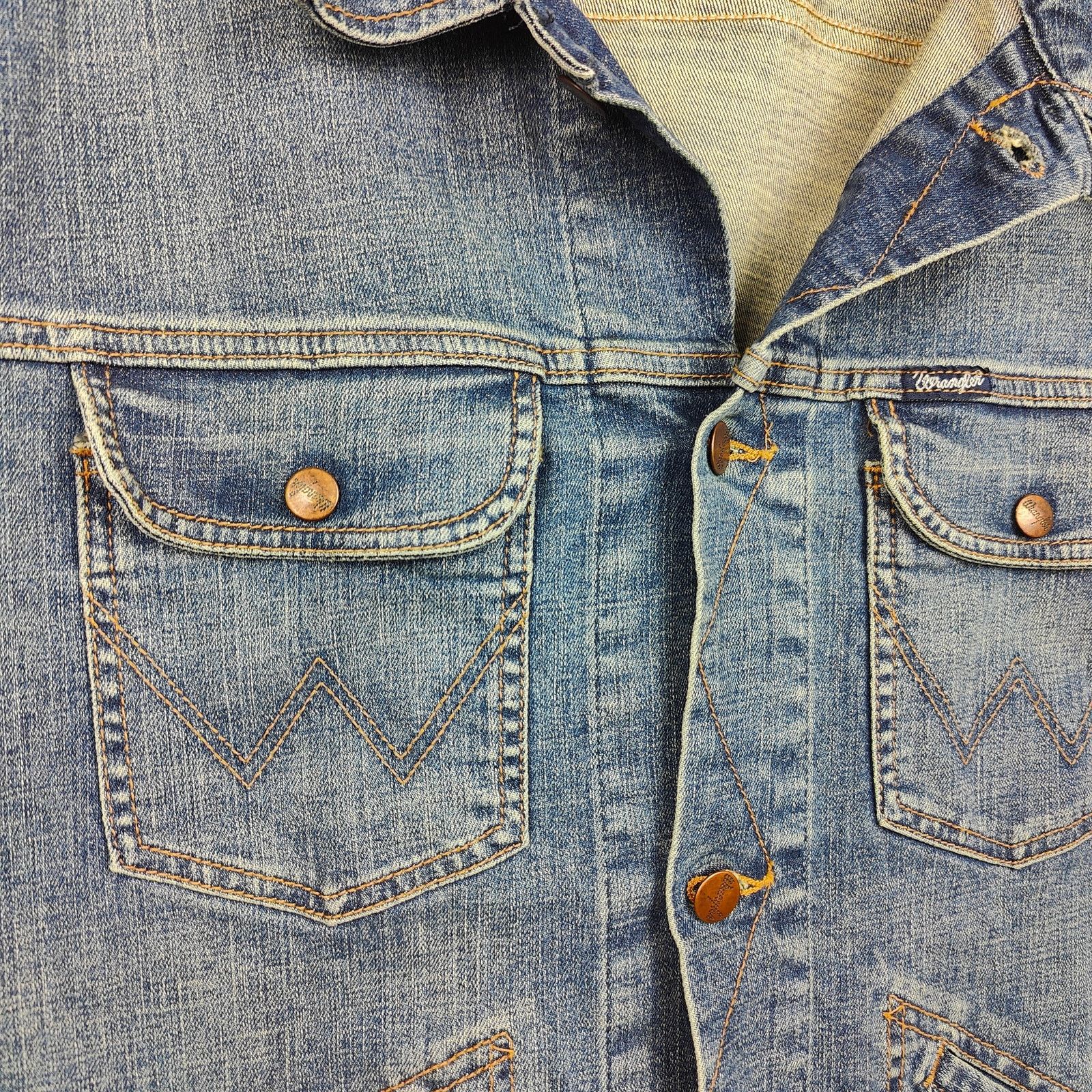 Other ModCloth x Wrangler Denim Trucker Jacket Womens 4X Blue Size 4XL / US 24-26 - 2 Thumbnail