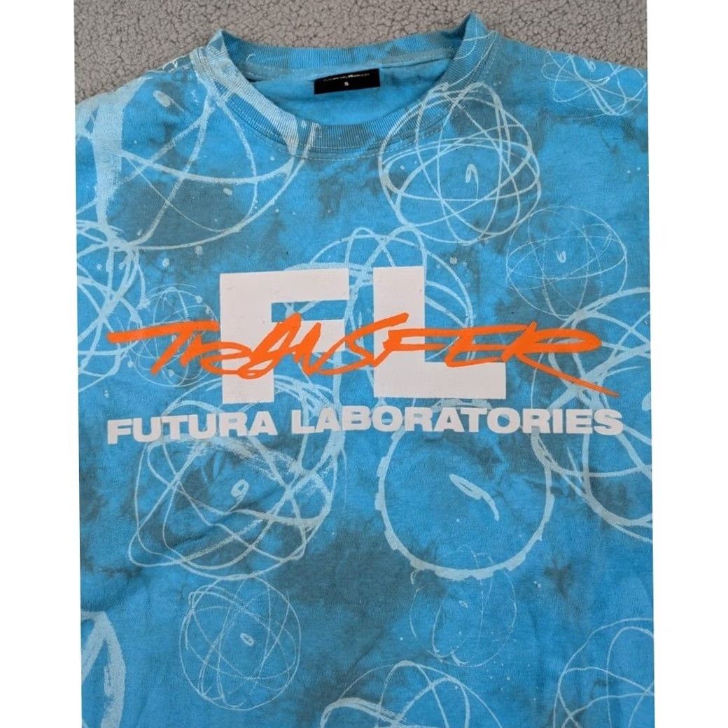 Vintage Futura Laboratories Mens Small Atom Shirt Blue Tie Dye Japan Size US S / EU 44-46 / 1 - 2 Thumbnail