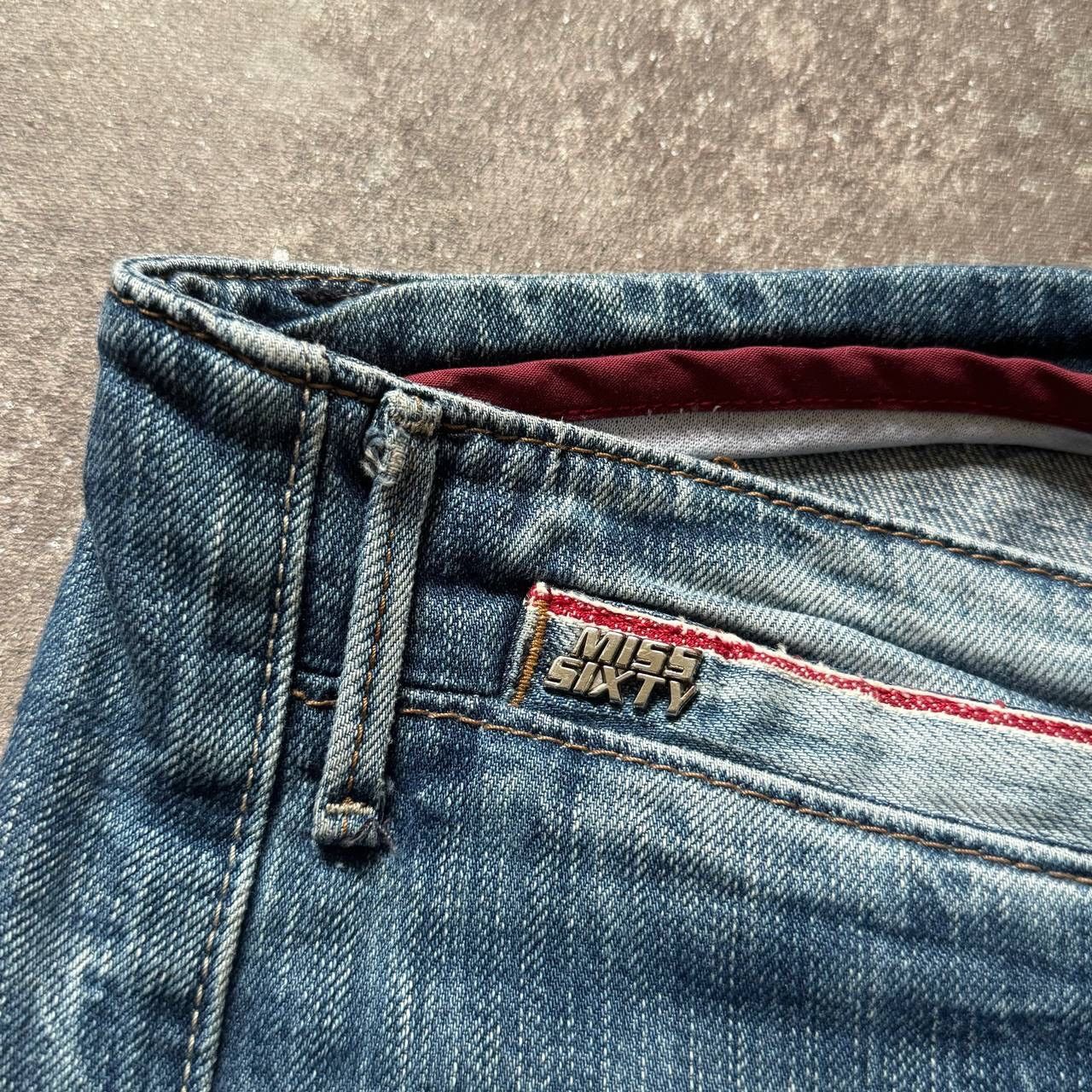 Japanese Brand × Miss Sixty × Vintage Miss Sixty Vintage Amazing Washed Low Rise Y2K Jeans 00’s Size 30" / US 8 / IT 44 - 6 Thumbnail