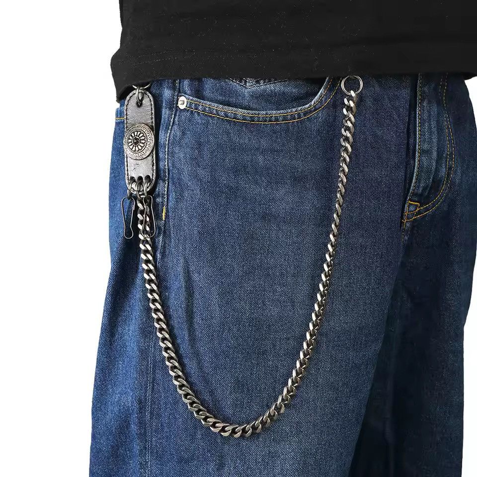 Japanese Brand HipHop Rock Punk Hook Stylish Wallet Chain Size ONE SIZE - 2 Thumbnail