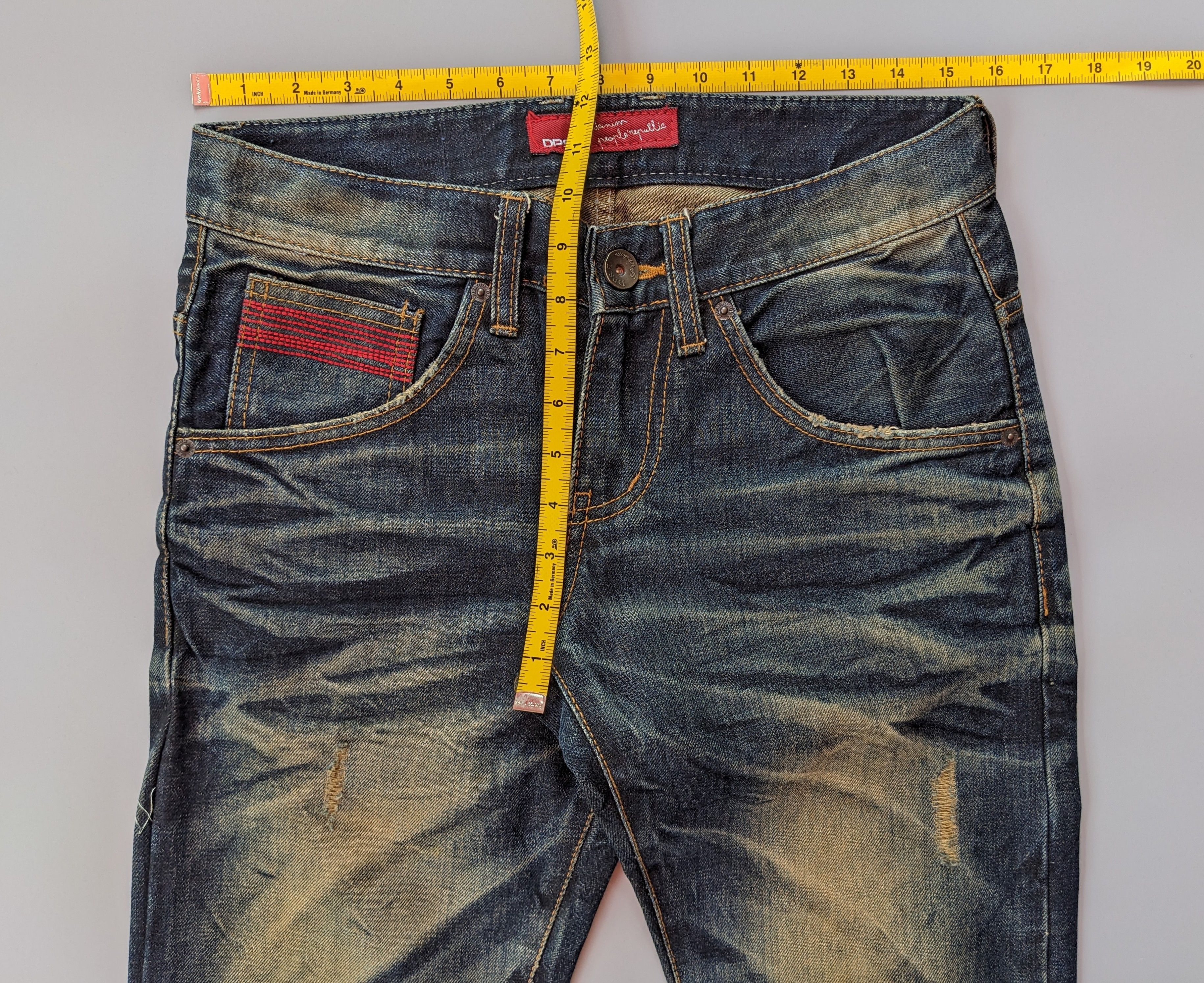 Japanese Brand DPSR indigo mudwash rusty jeans Size US 31 - 7 Thumbnail