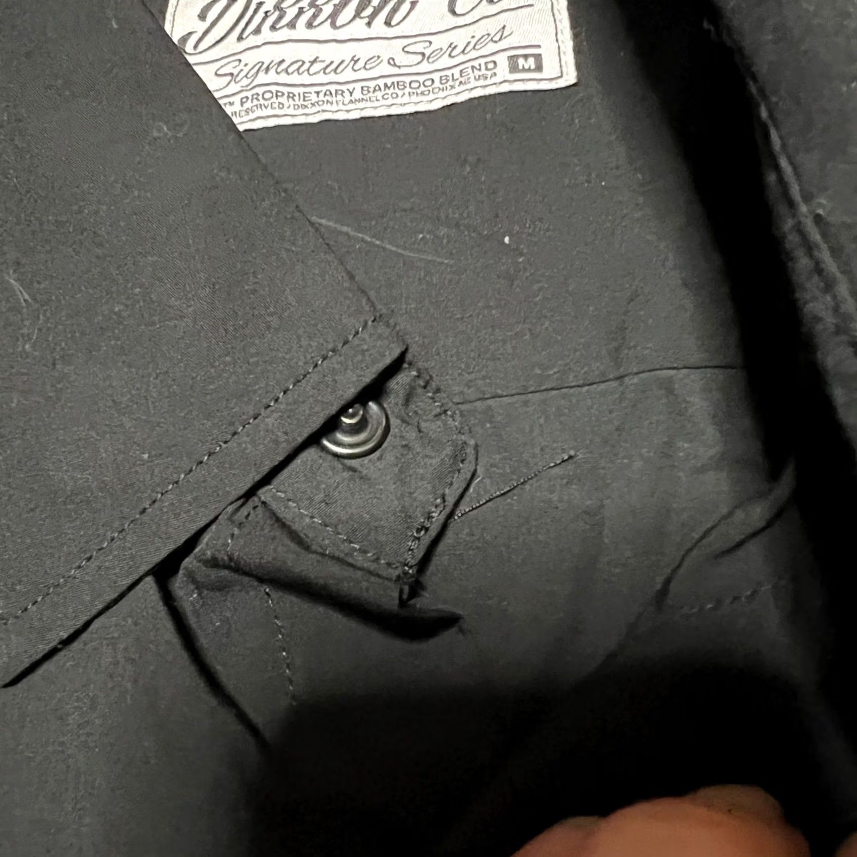 Vintage Dixxon Flannel Shirt Mens Medium Black Signature Series Bamboo Blend Work Size US M / EU 48-50 / 2 - 3 Thumbnail