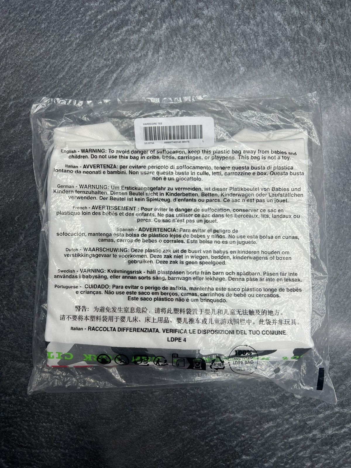 Supreme Supreme Hardcore T-Shirt Size US L / EU 52-54 / 3 - 7 Thumbnail
