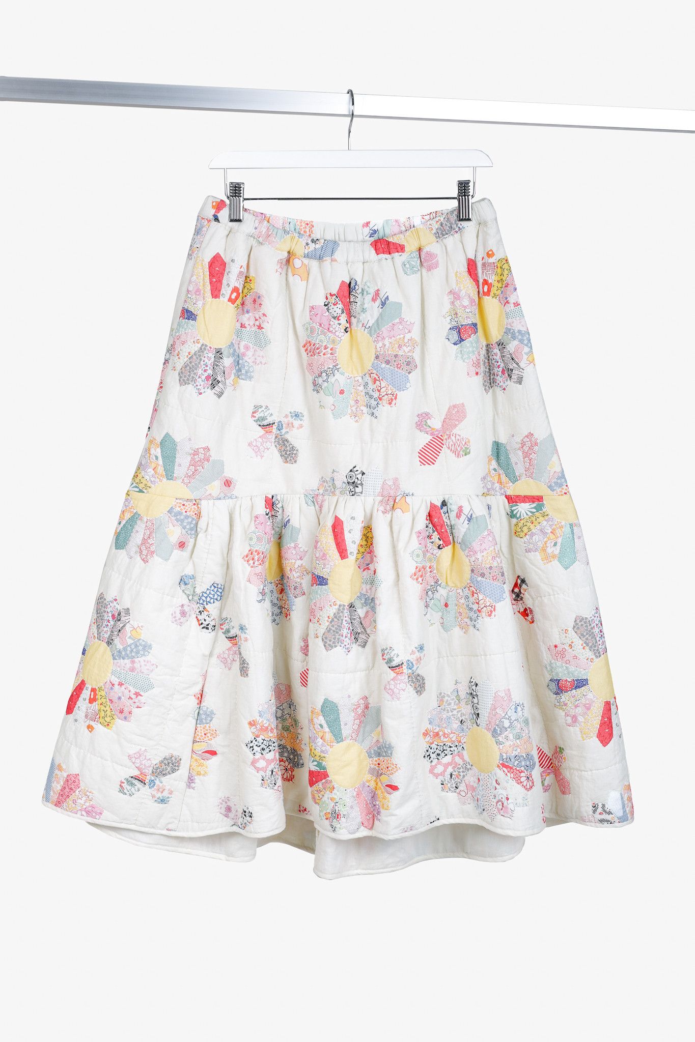 Sea New York Sea New York Linden Quilted Patchwork Midi Skirt Size 27" / US 4 / IT 40 - 1 Thumbnail
