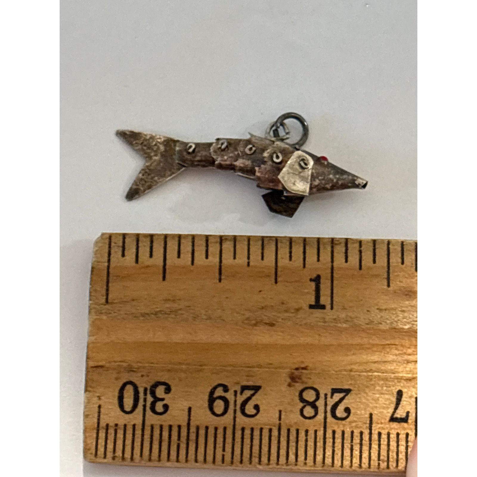 Other Vintage Sterling Silver Articulating Fish Pendant 925 Size ONE SIZE - 4 Thumbnail