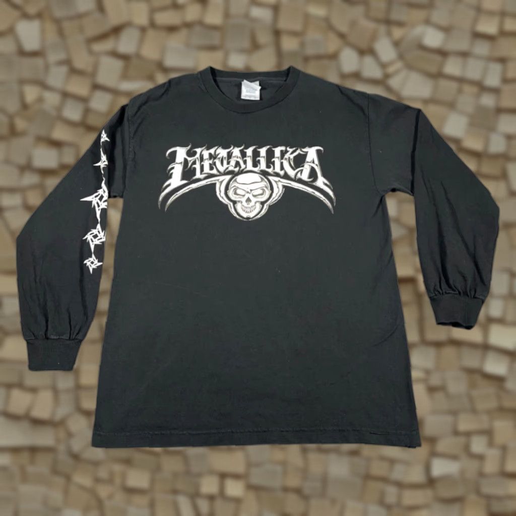 AAA VINTAGE Metallica Shirt Adult LARGE Black St Anger Band Metal Tour Skull Y2K Shirt Size US L / EU 52-54 / 3 - 1 Thumbnail