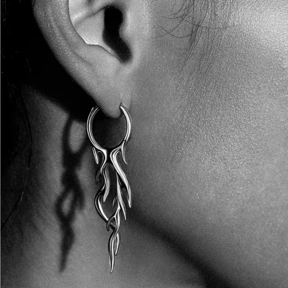 Jewelry Y2k Flame Earrings Size ONE SIZE - 2 Thumbnail