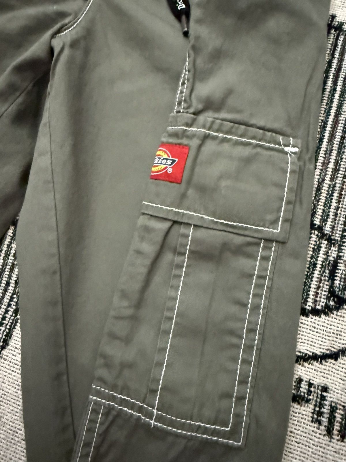 Dickies Vintage Dickies Relaxed Fit Cargo Pants Military Green Size 26" / US 2 / IT 38 - 3 Thumbnail