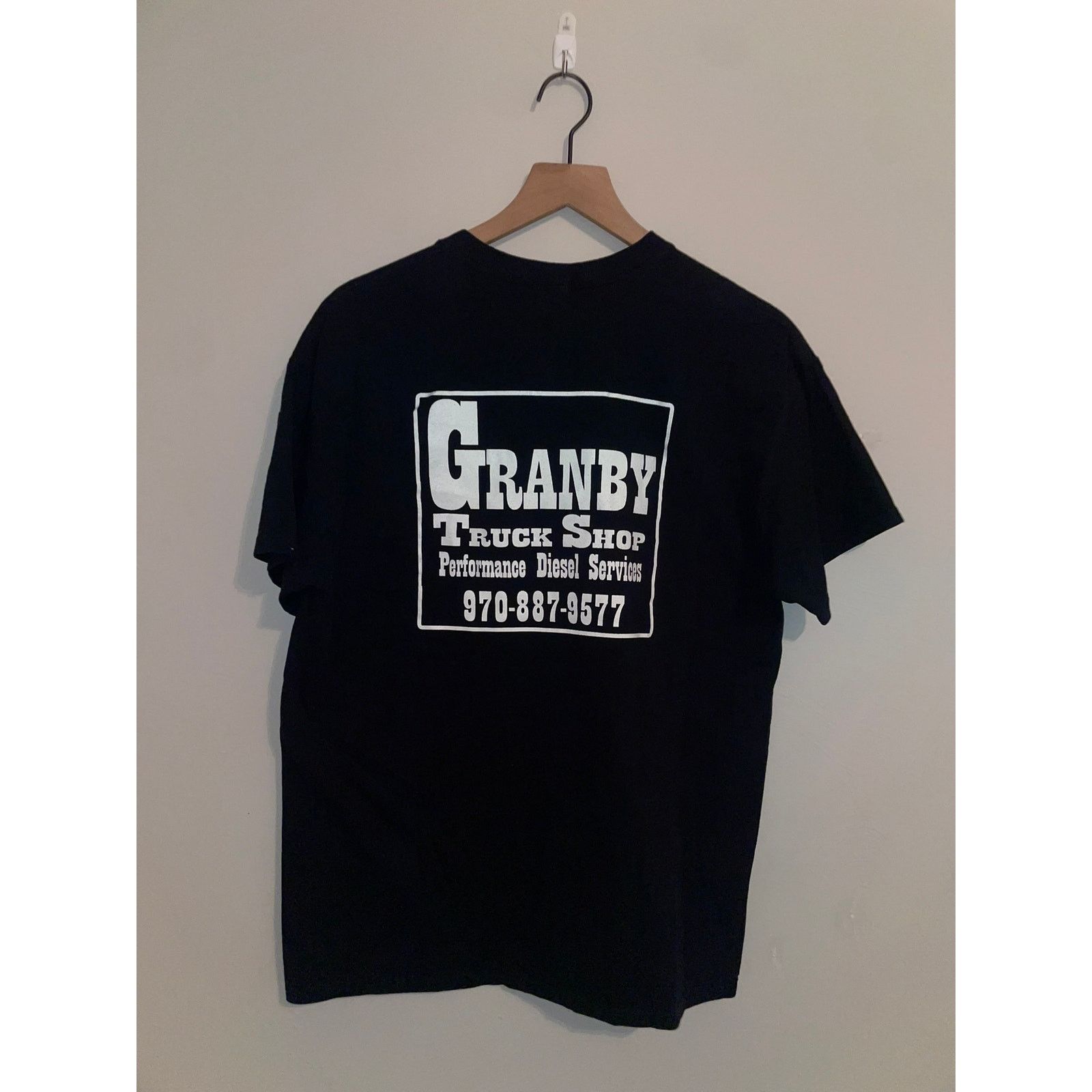Gildan Y2K Granby Truck Stop Diesel Services Black Shirt 2000s L Size US L / EU 52-54 / 3 - 5 Thumbnail