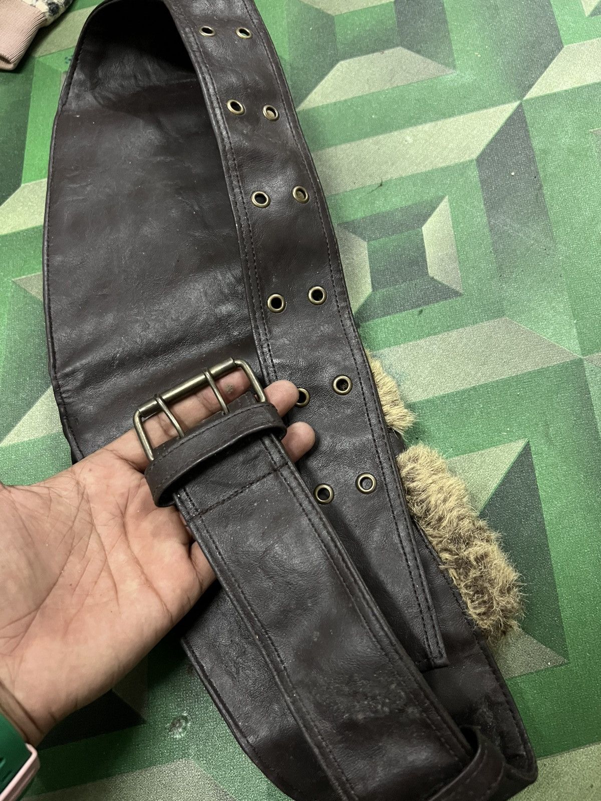 Japanese Brand × Leather × Vintage Vintage Leather Bag Size ONE SIZE - 5 Thumbnail