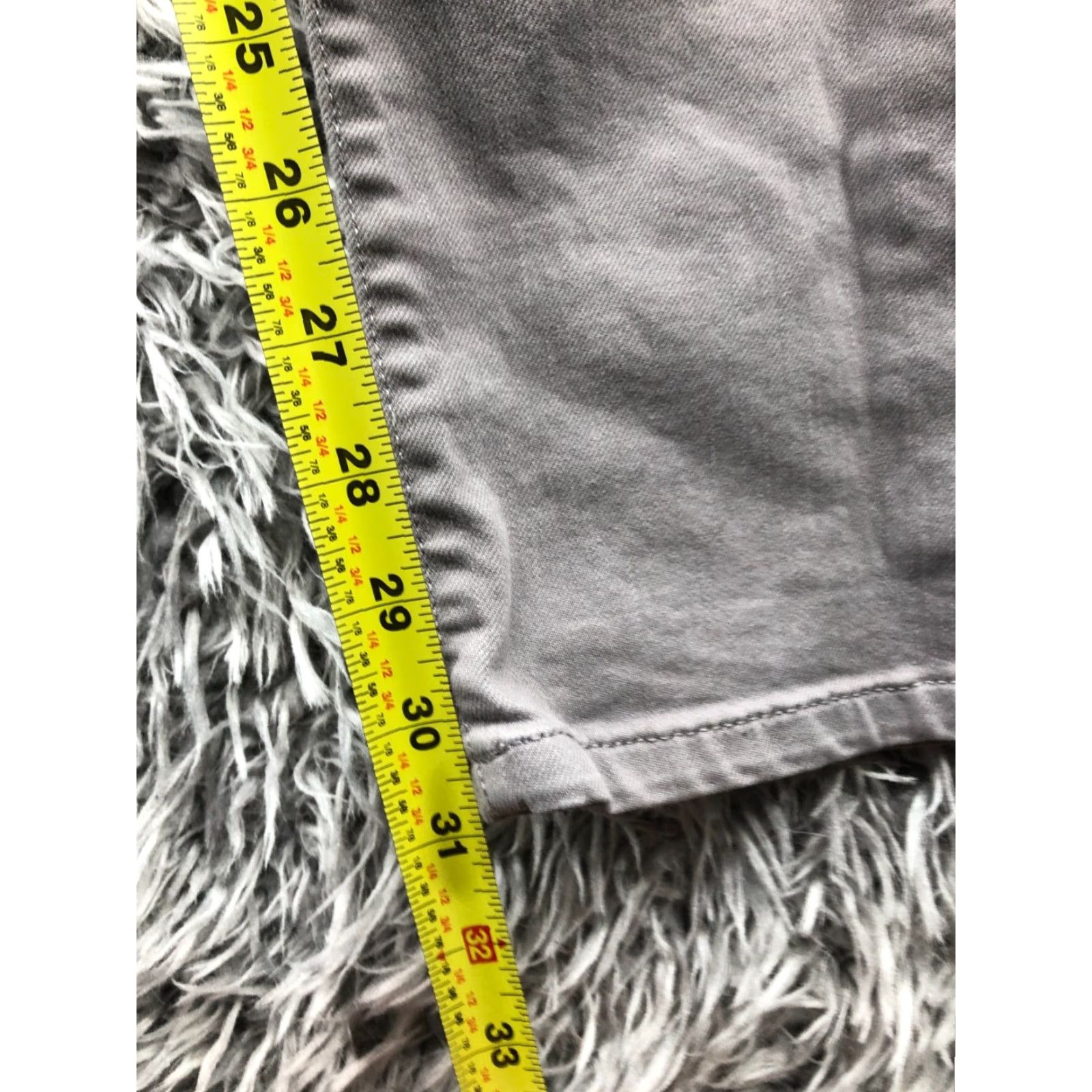 Banana Republic Banana Republic Slim Straight Pants Womens Gray 27 Long - Regular Rise Flat Front Knit Polyester Chino Style Slimming 32 Inseam Casual Formal Size 27" / US 4 / IT 40 - 3 Thumbnail