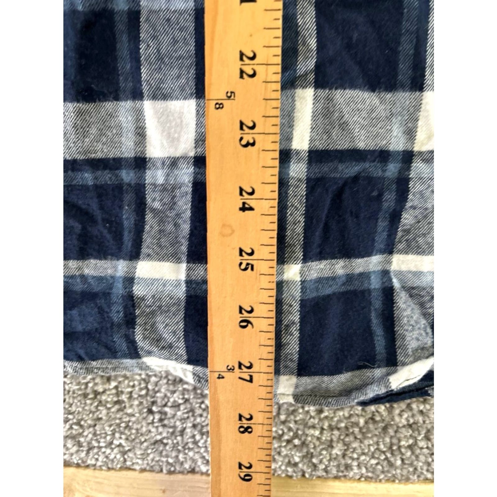 Abercrombie & Fitch Abercrombie & Fitch Shirt Womens Small Blue Plaid Button-Up Knit Viscose Short Sleeve? Size S / US 4 / IT 40 - 8 Thumbnail
