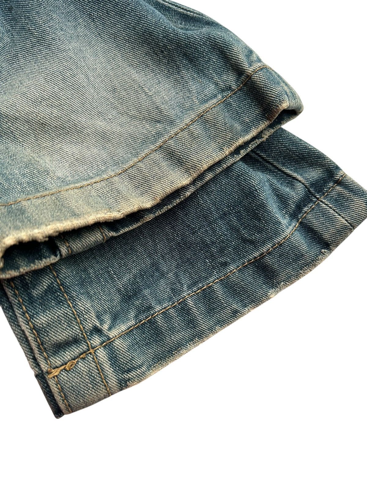 Kapital YOSHITOMO NARA LOLITA Exotic Vintage Distressed Denim Jeans Size US 34 / EU 50 - 13 Thumbnail