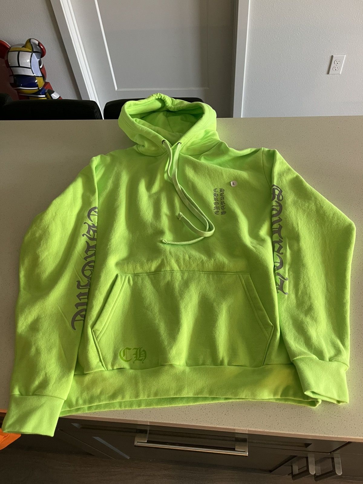 Chrome Hearts Chrome Hearts Vertical Arm Logo Hoodie Size US L / EU 52-54 / 3 - 1 Thumbnail