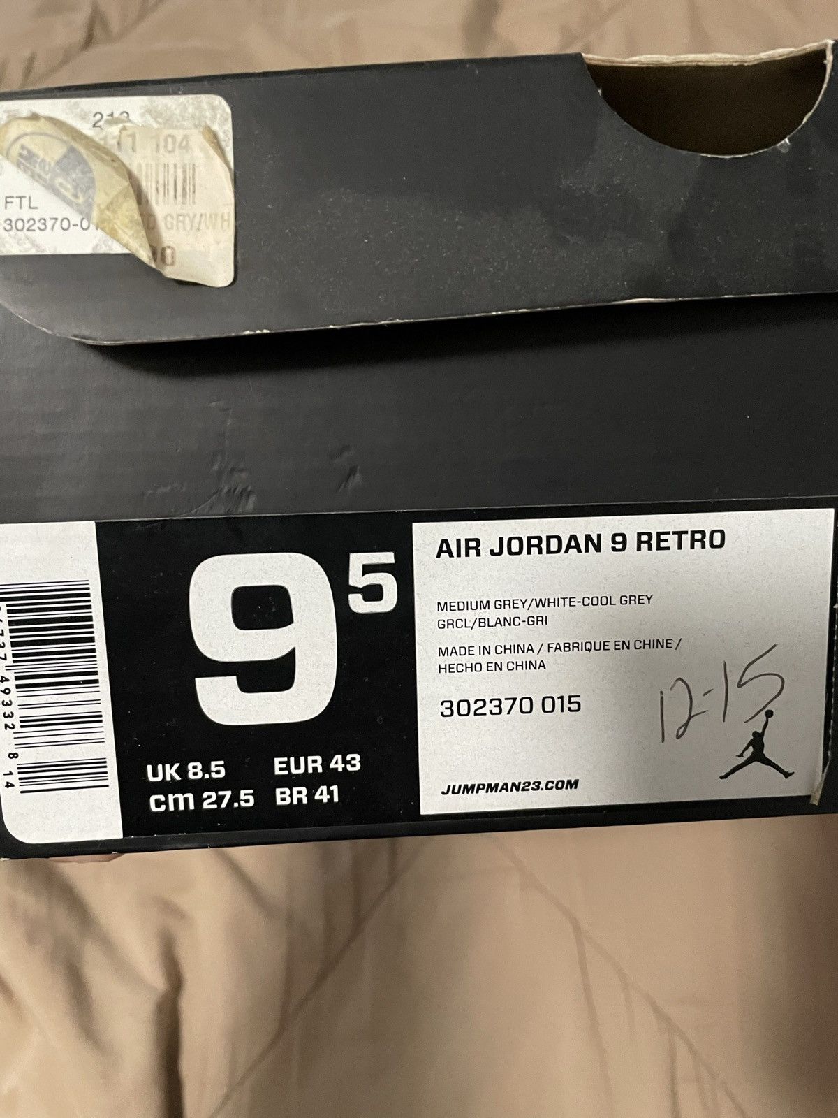 Jordan Brand Jordan 9 “Cool Grey” Size US 9.5 / EU 42-43 - 5 Thumbnail