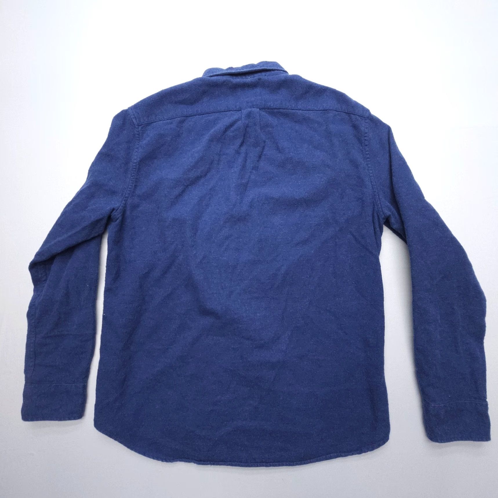 J.Crew VINTAGE J. Crew Cotton Shirting Flannel Mens Large Slim Blue ELbow Patches Button Down Size US L / EU 52-54 / 3 - 2 Thumbnail