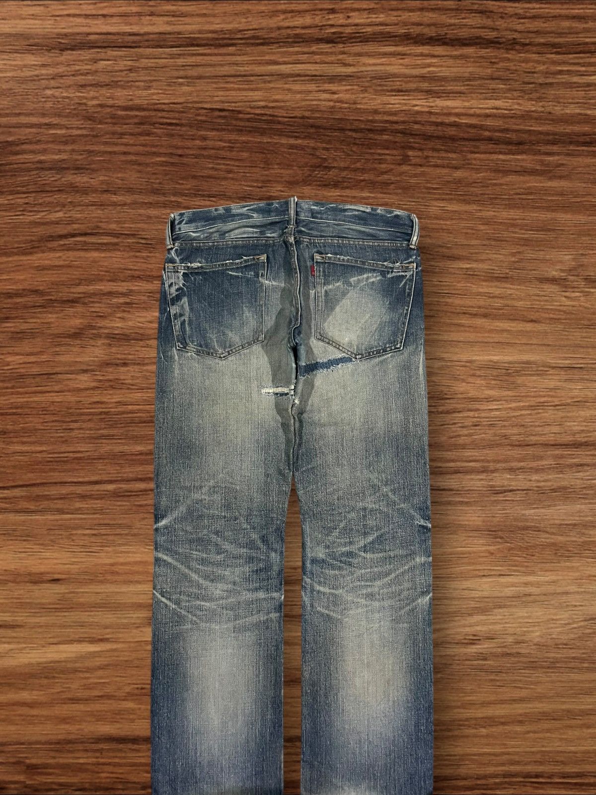 Eternal Vintage Eternal 811 Intense Whiskering Faded Frayed Hem Jean Size US 34 / EU 50 - 7 Thumbnail