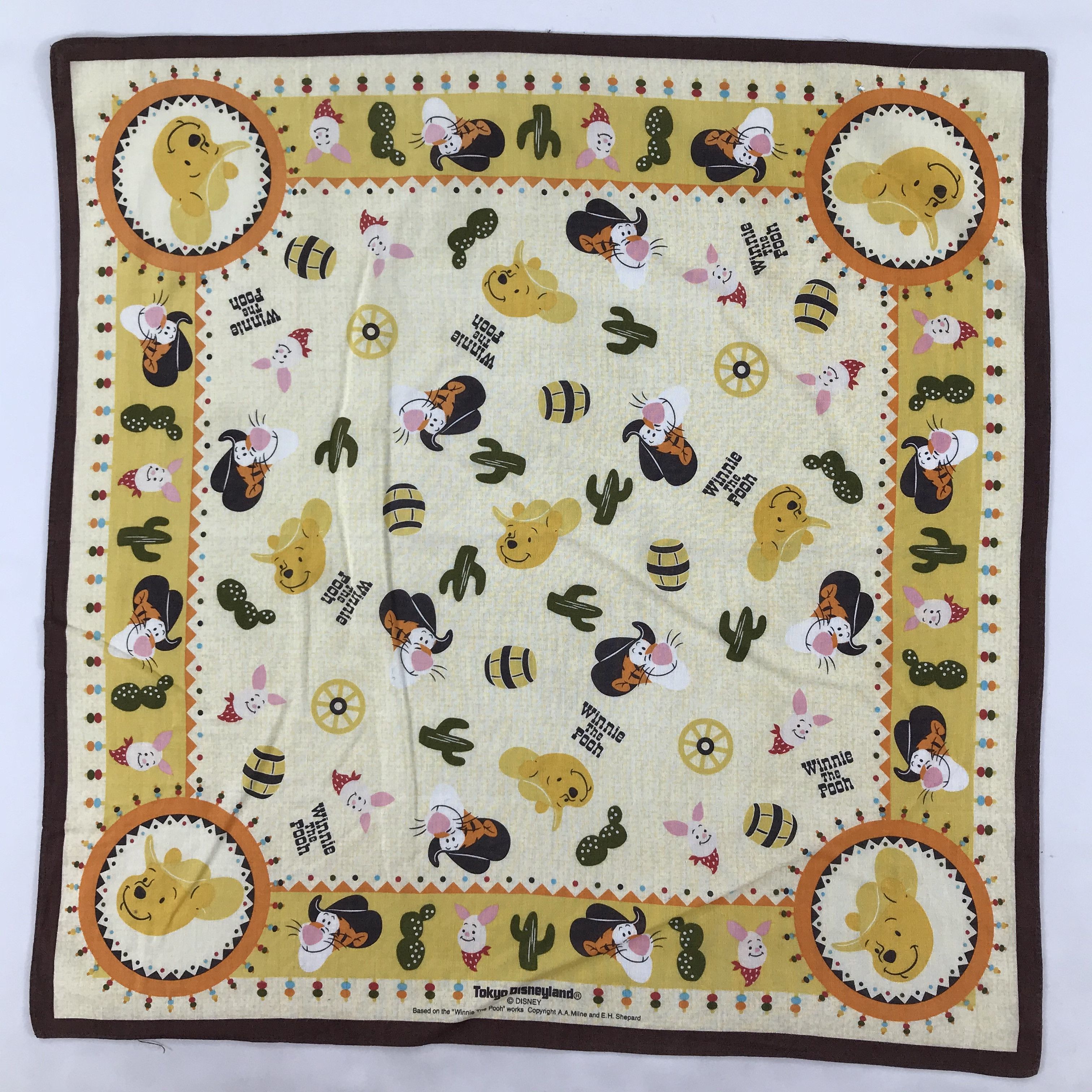 Disney × Japanese Brand × Vintage Disneyland Bandana / Handkerchief / Neckerchief - S1803 Size ONE SIZE - 1 Thumbnail